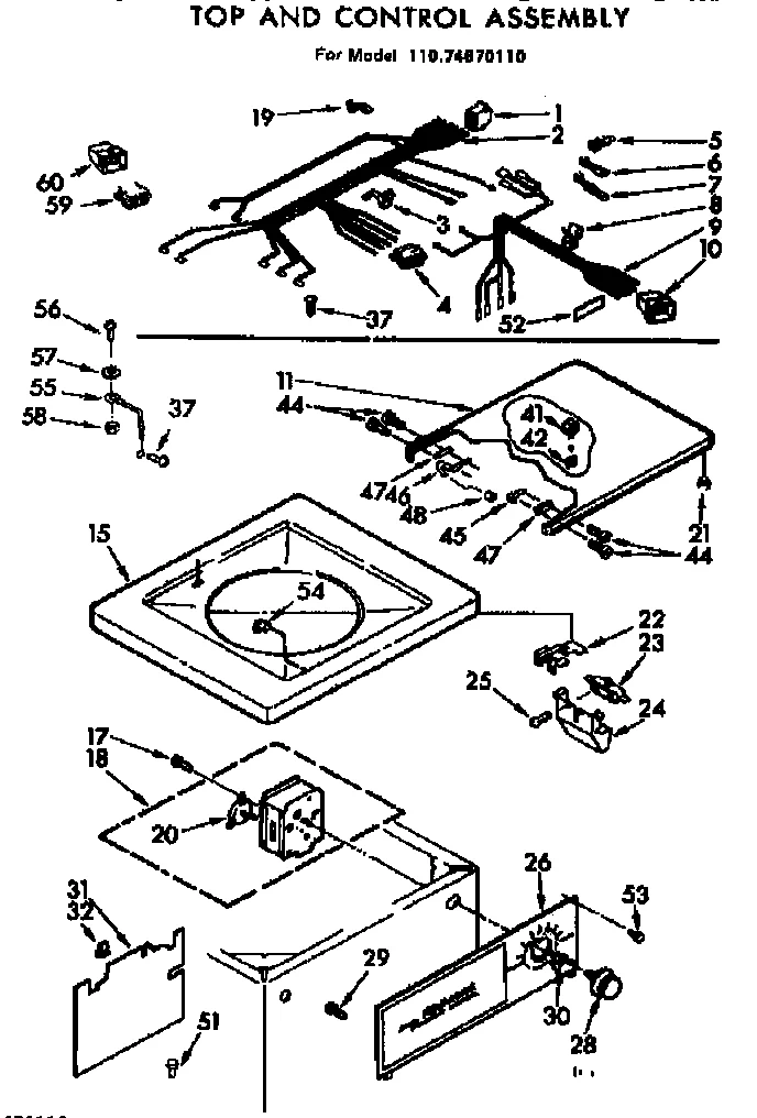 TOP & CONSOLE ASSEMBLY