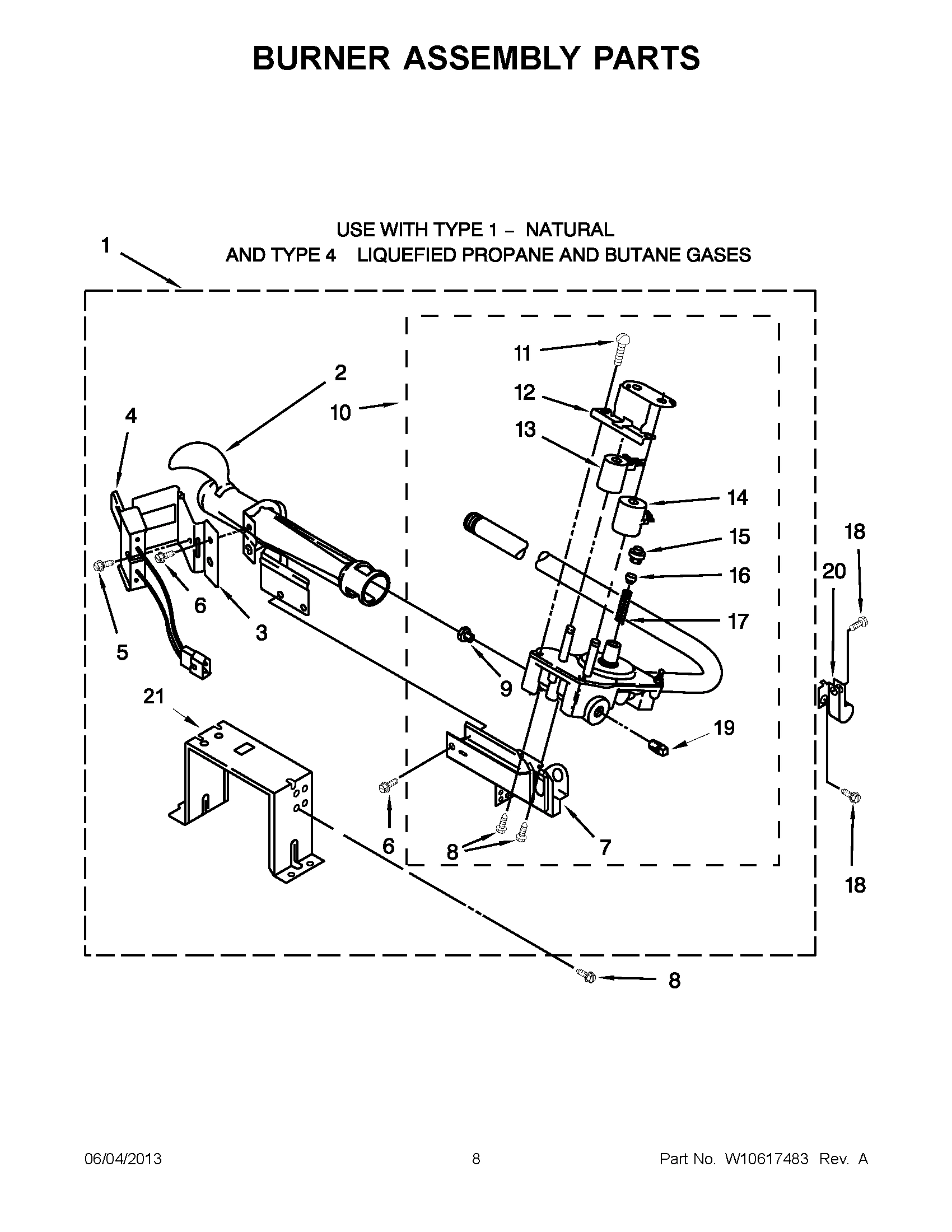 04 - BURNER ASSEMBLY PARTS