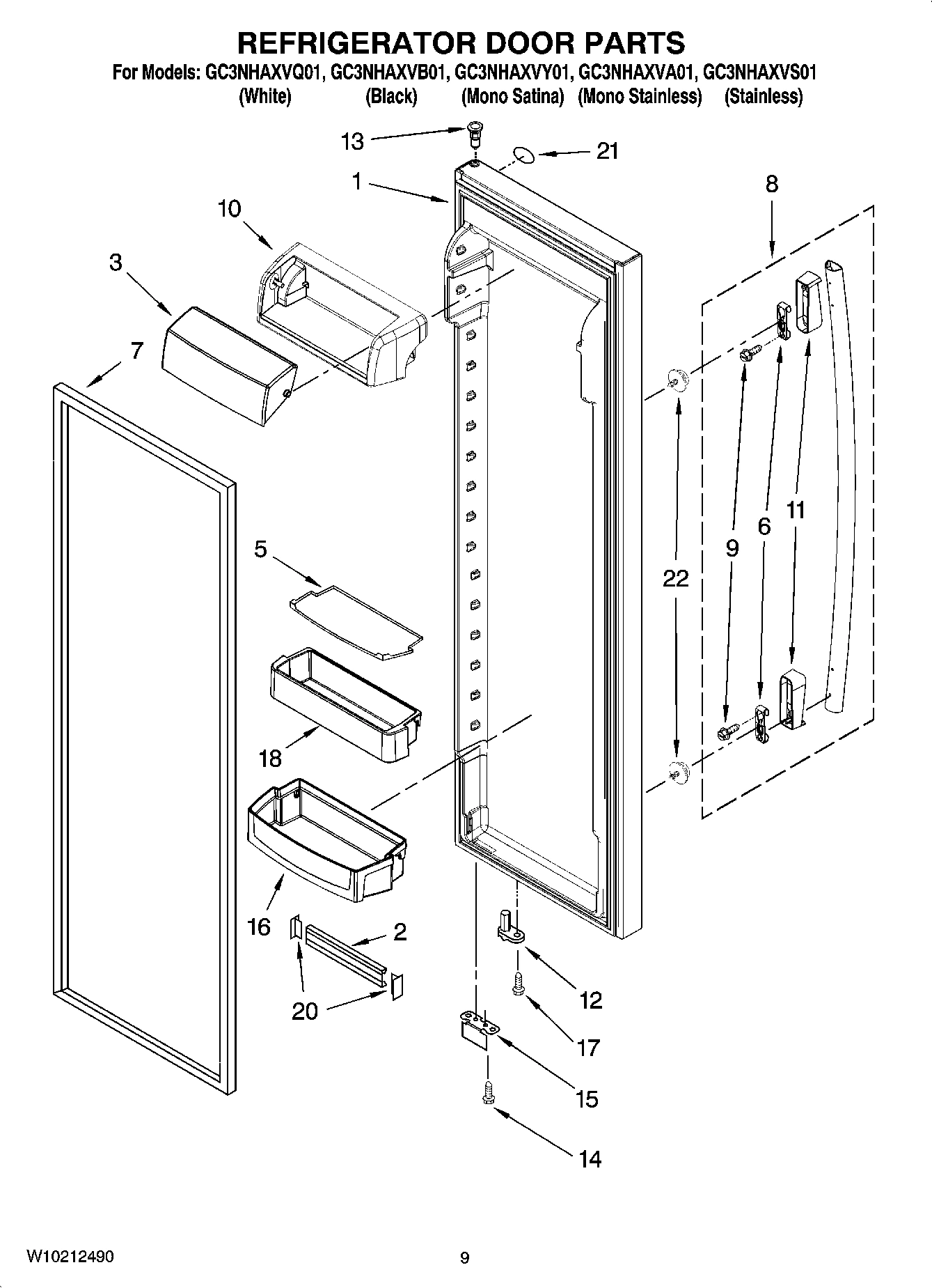 06 - REFRIGERATOR DOOR PARTS