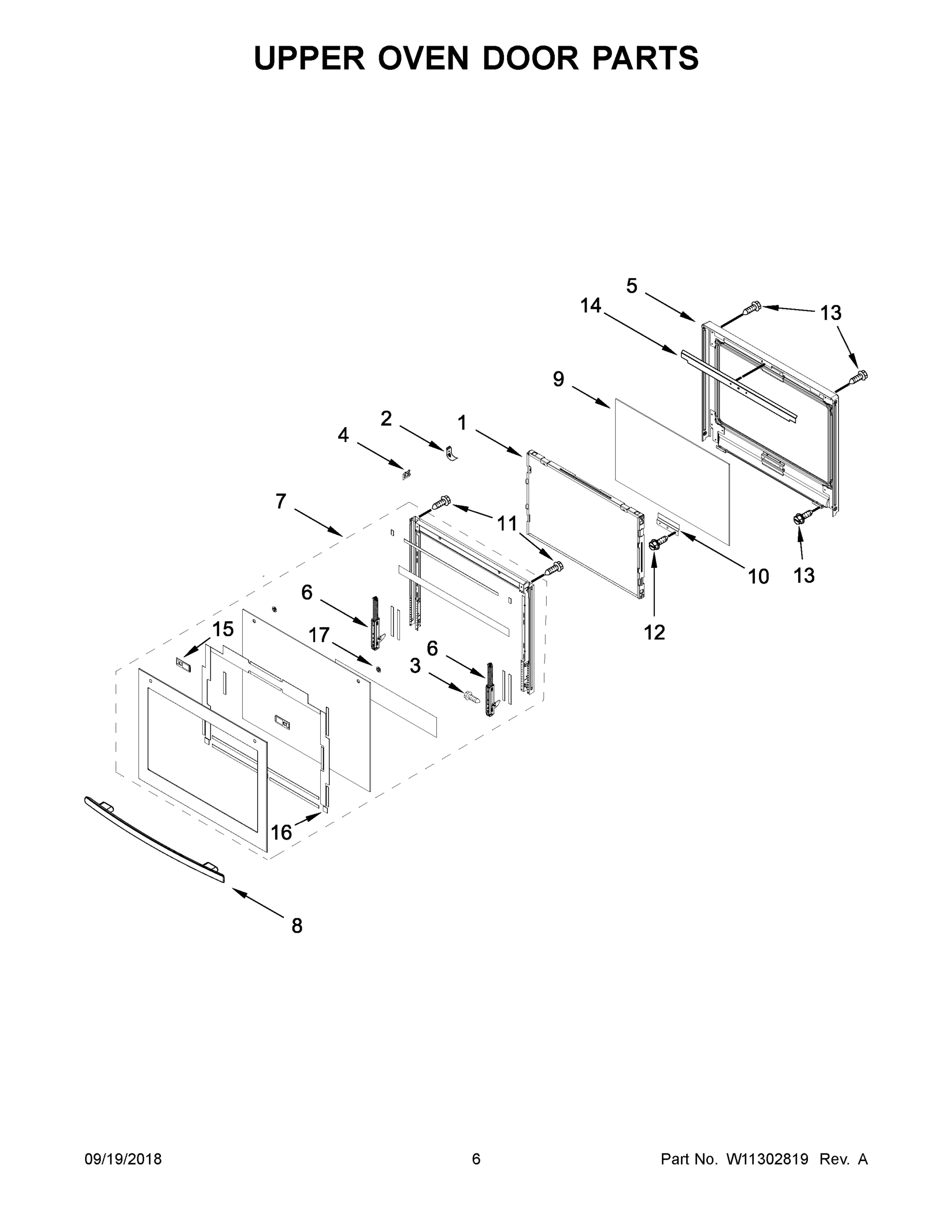 04 - UPPER OVEN DOOR PARTS