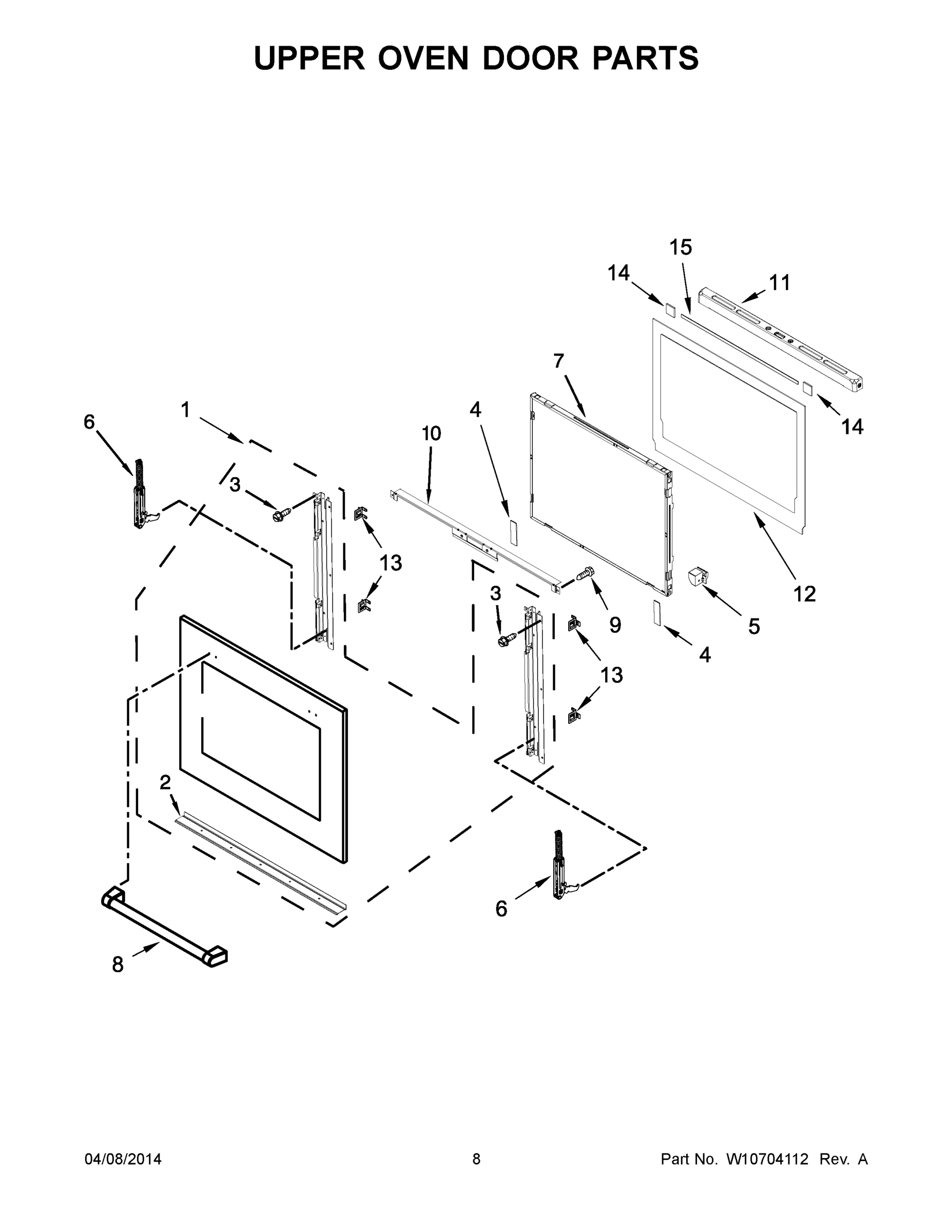 05 - UPPER OVEN DOOR PARTS