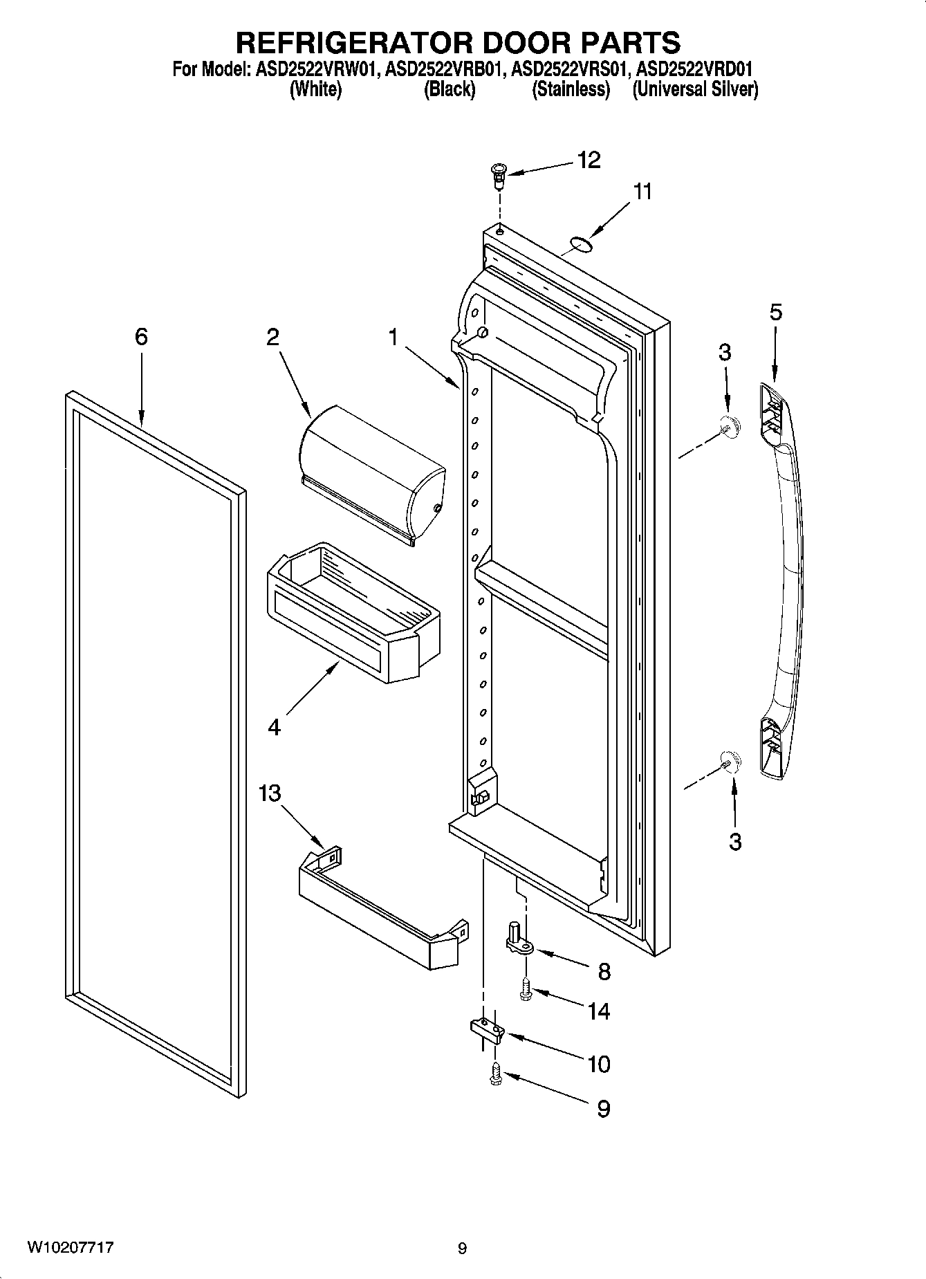 06 - REFRIGERATOR DOOR PARTS