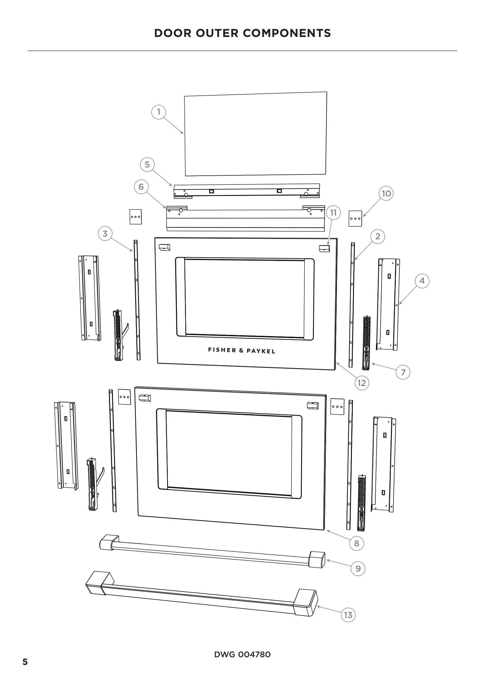 DOOR OUTER COMPONENTS