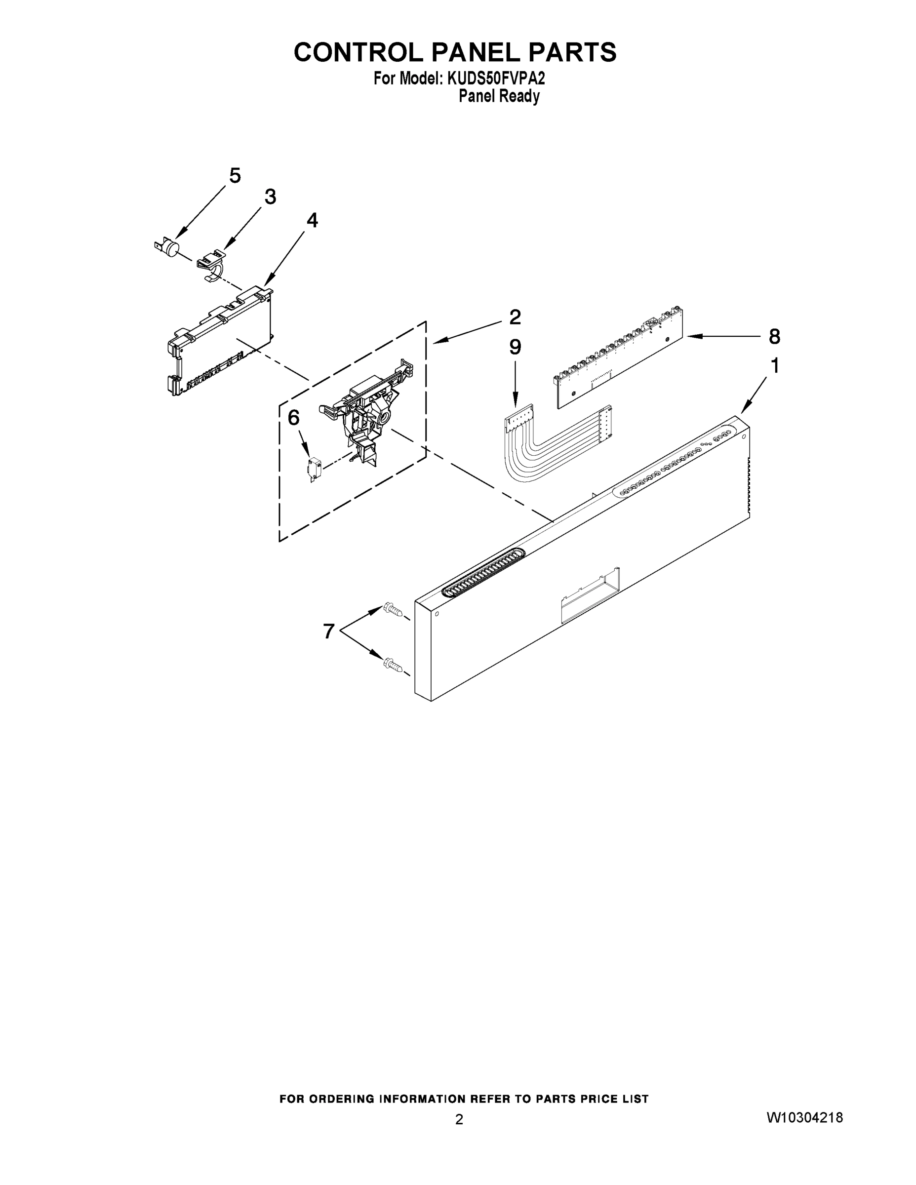 02 - CONTROL PANEL PARTS