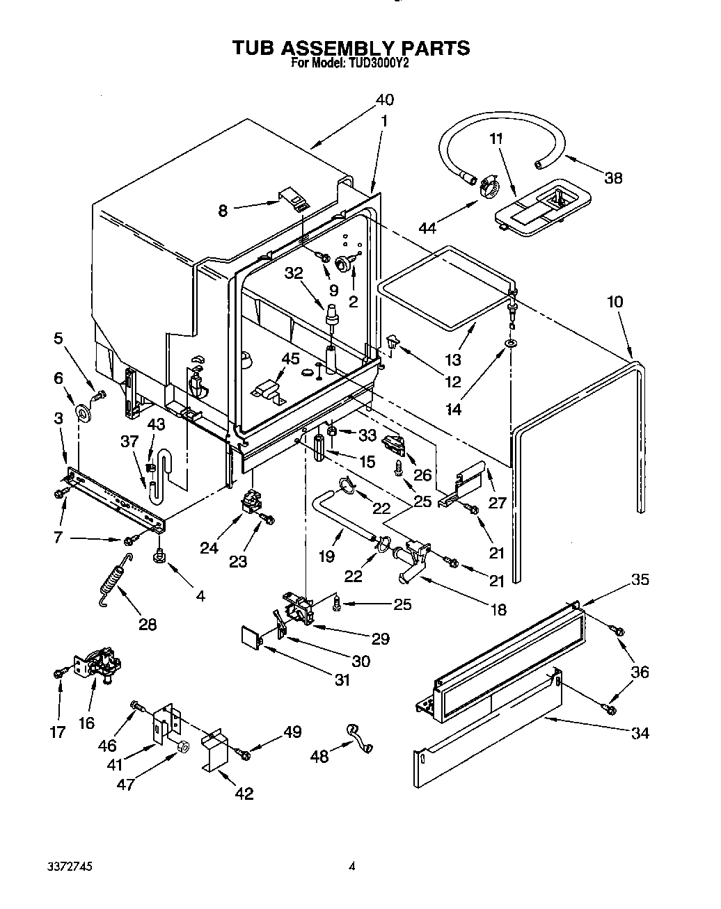04 - TUB ASSEMBLY, LIT/OPTIONAL