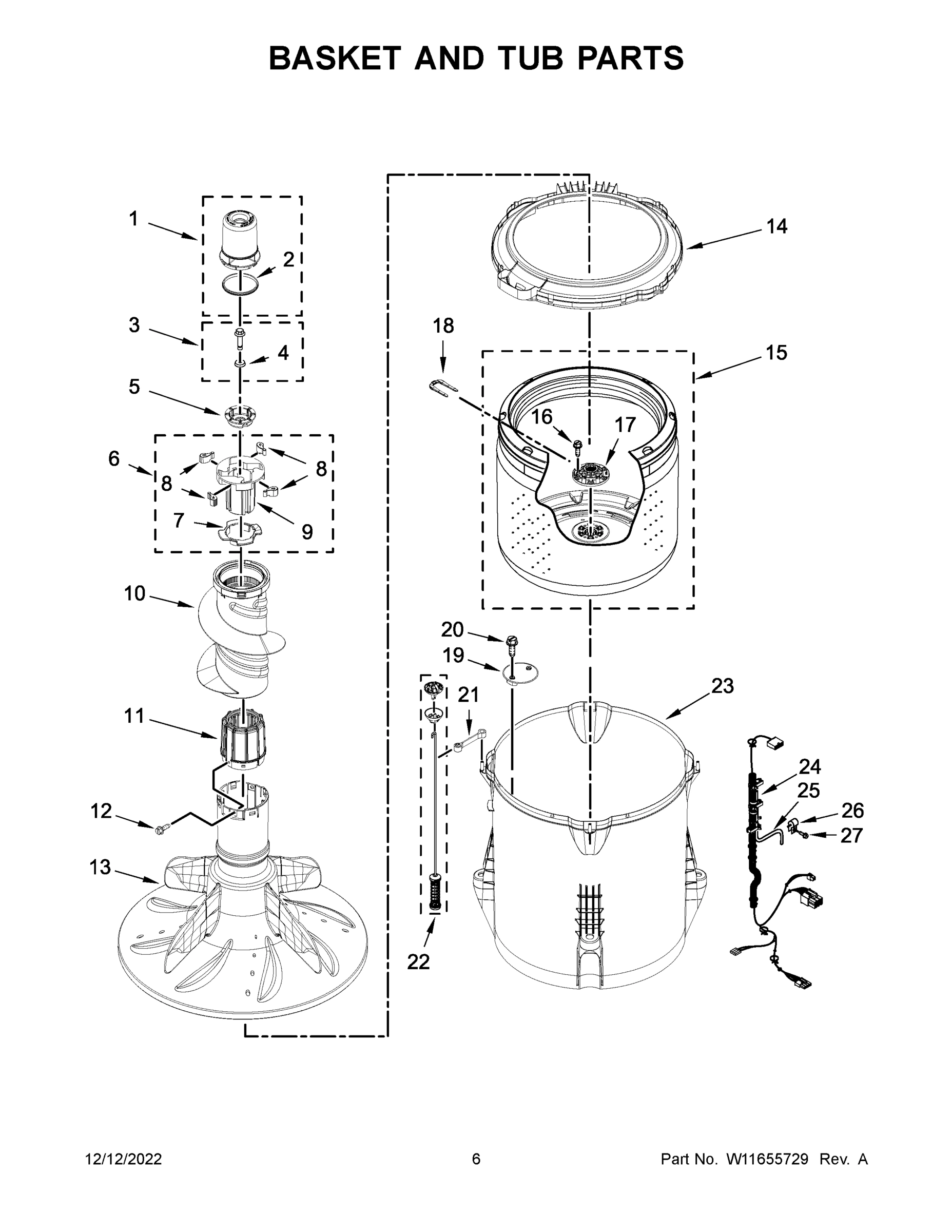04 - BASKET AND TUB PARTS