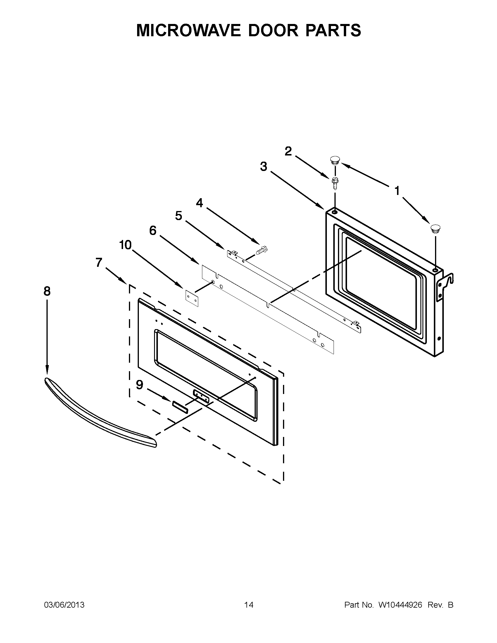 07 - MICROWAVE DOOR PARTS