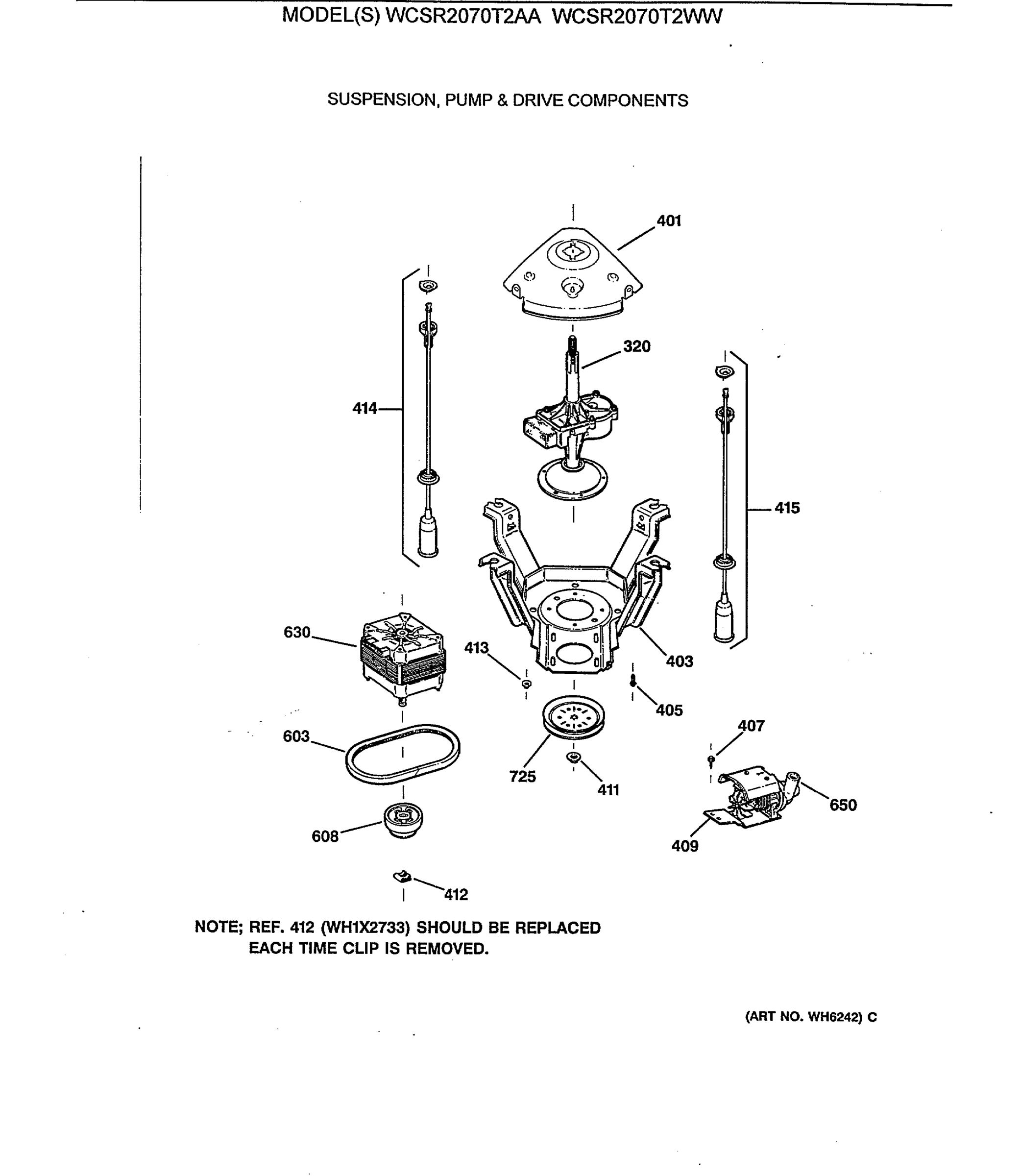 SUSPENSION, PUMP & DRIVE COMPONENTS