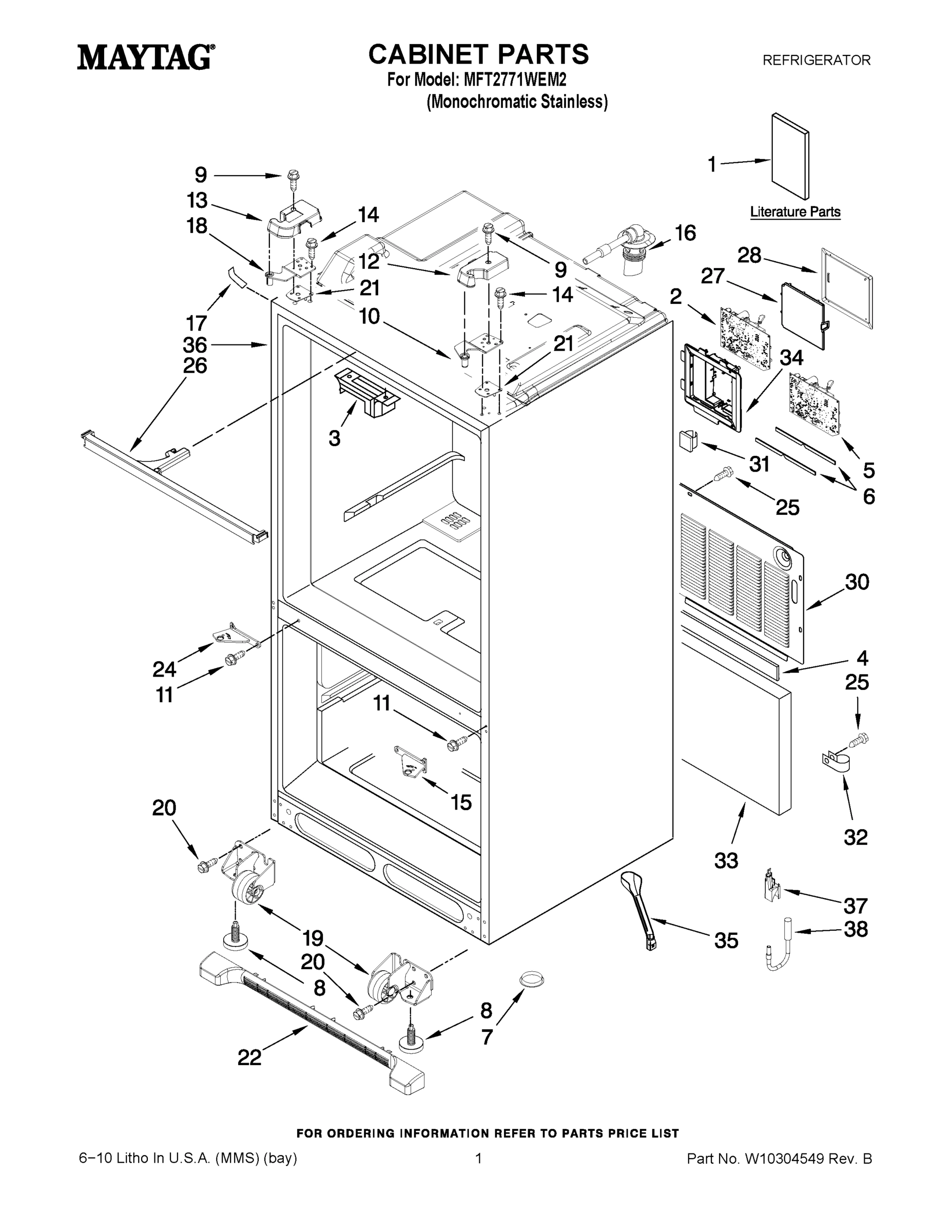 01 - CABINET PARTS