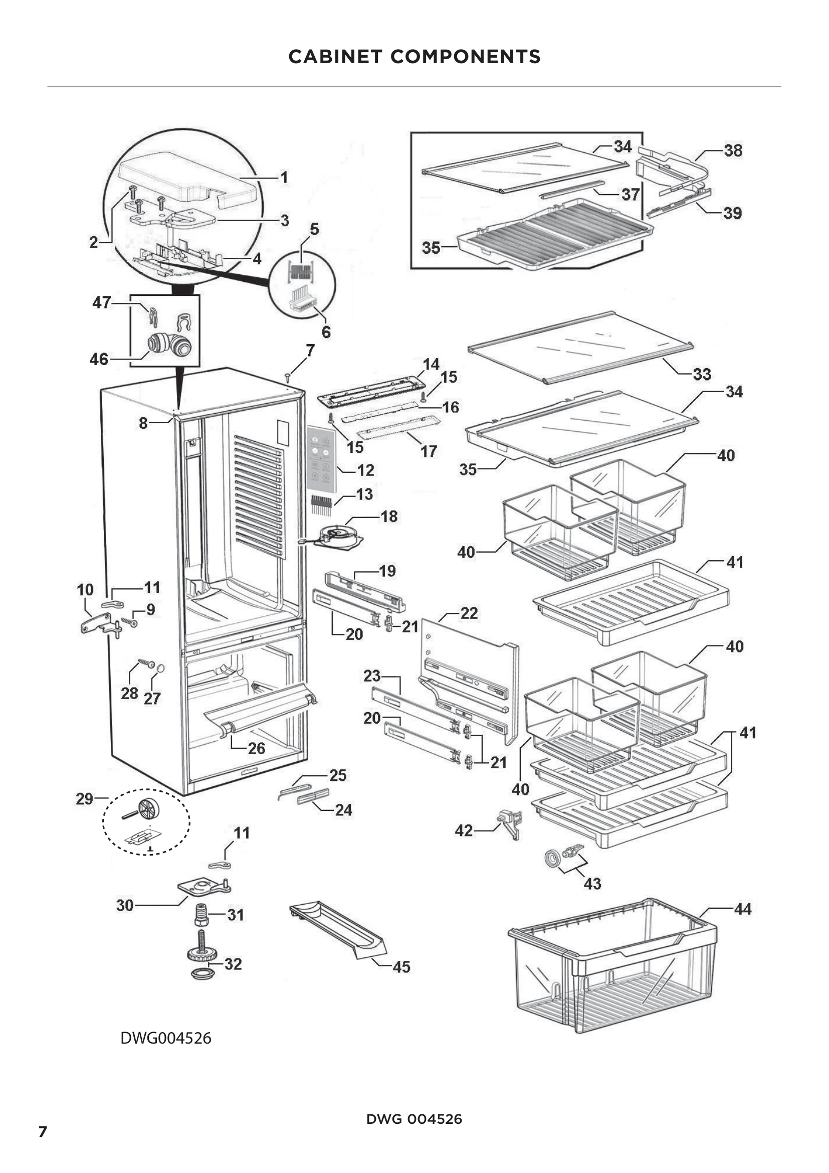 CABINET COMPONENTS