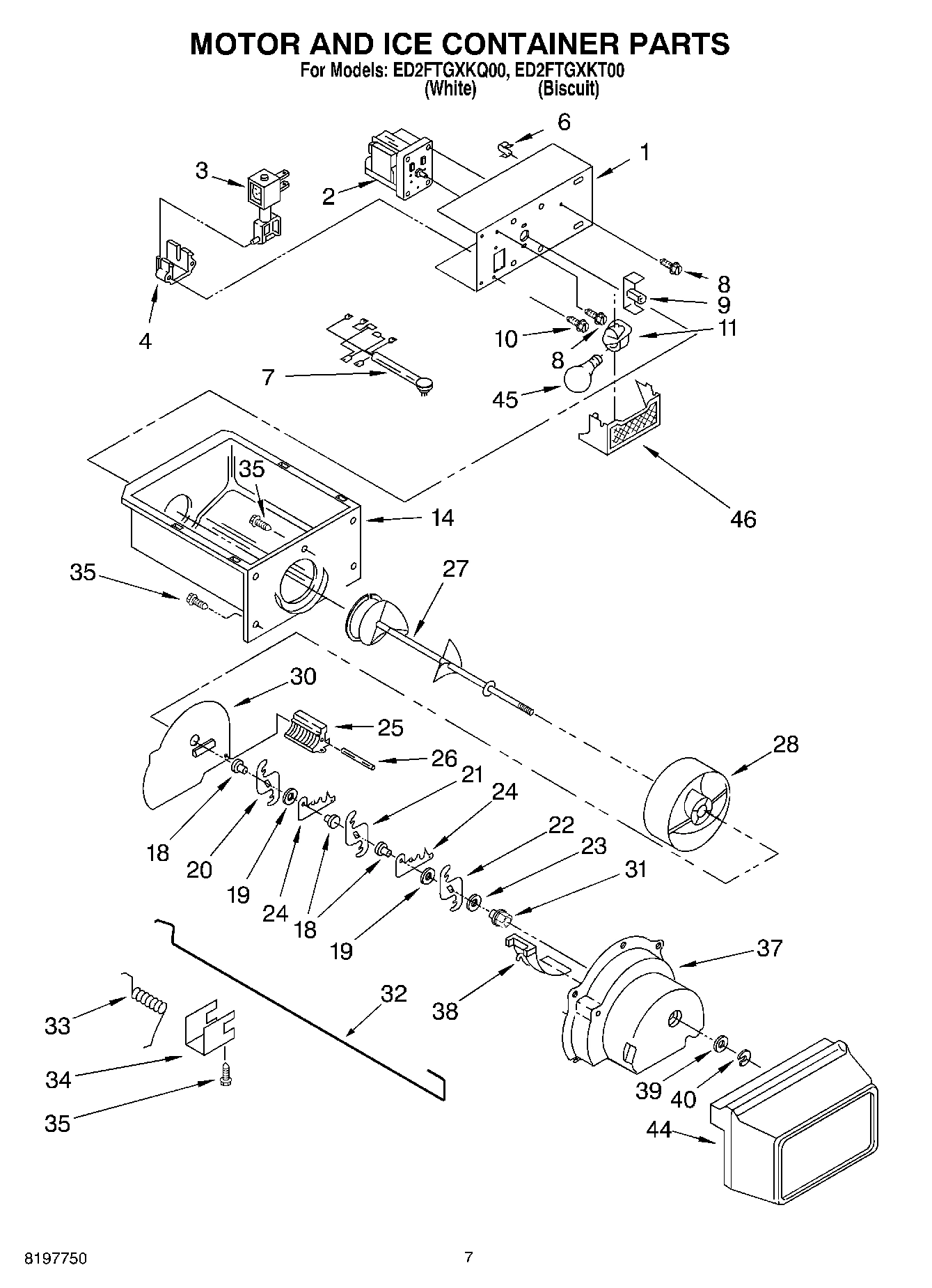 05 - MOTOR AND ICE CONTAINER