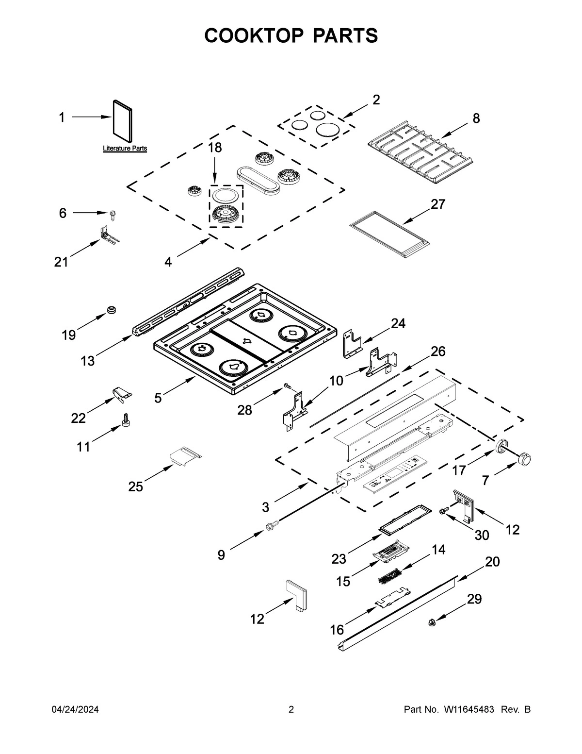02 - COOKTOP PARTS