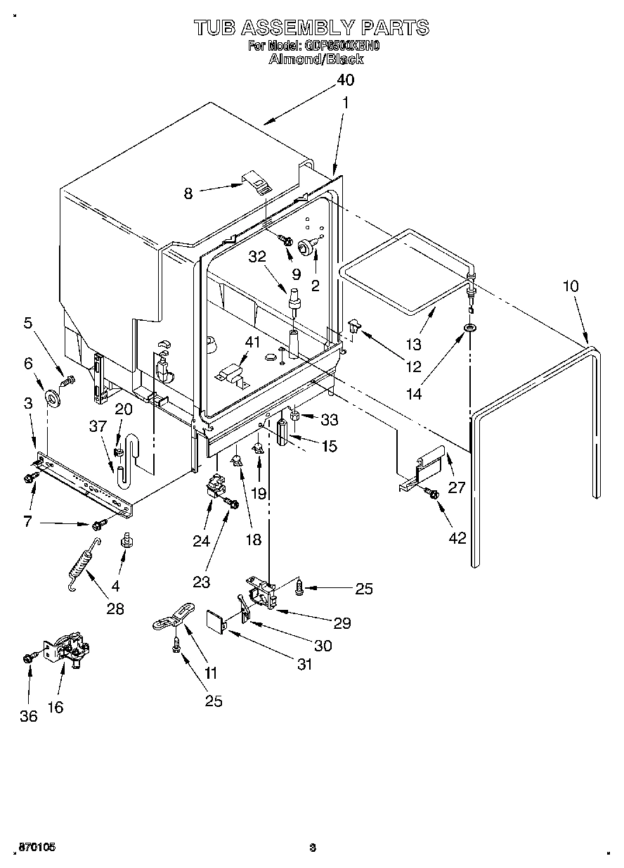 03 - TUB ASSEMBLY