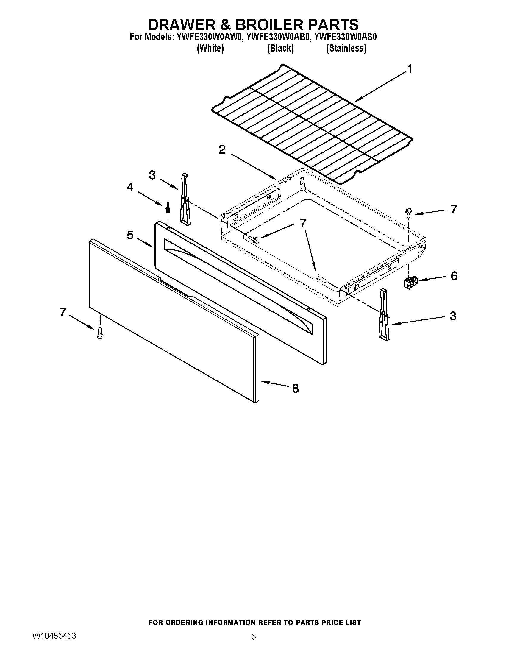 04 - DRAWER & BROILER PARTS