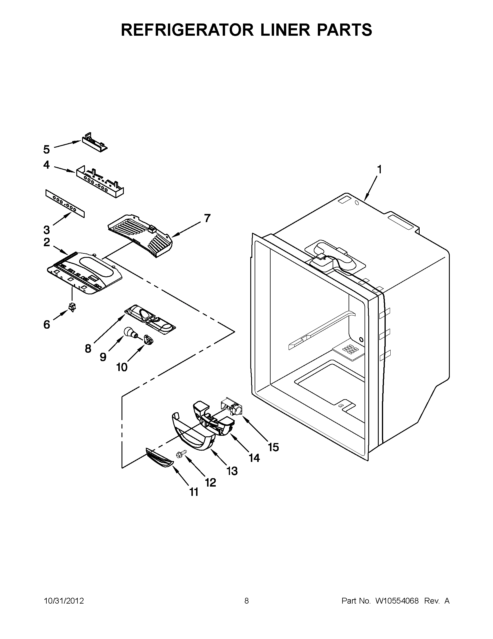 04 - REFRIGERATOR LINER PARTS