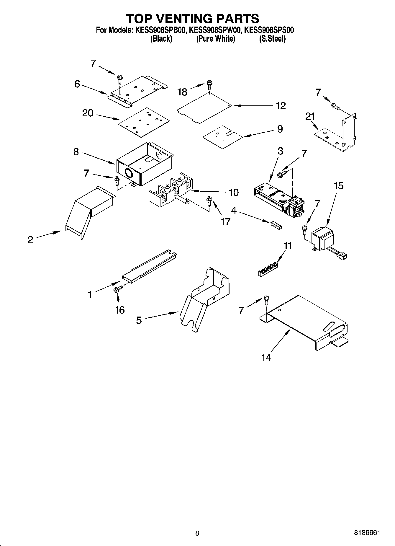 06 - TOP VENTING PARTS, OPTIONAL PARTS