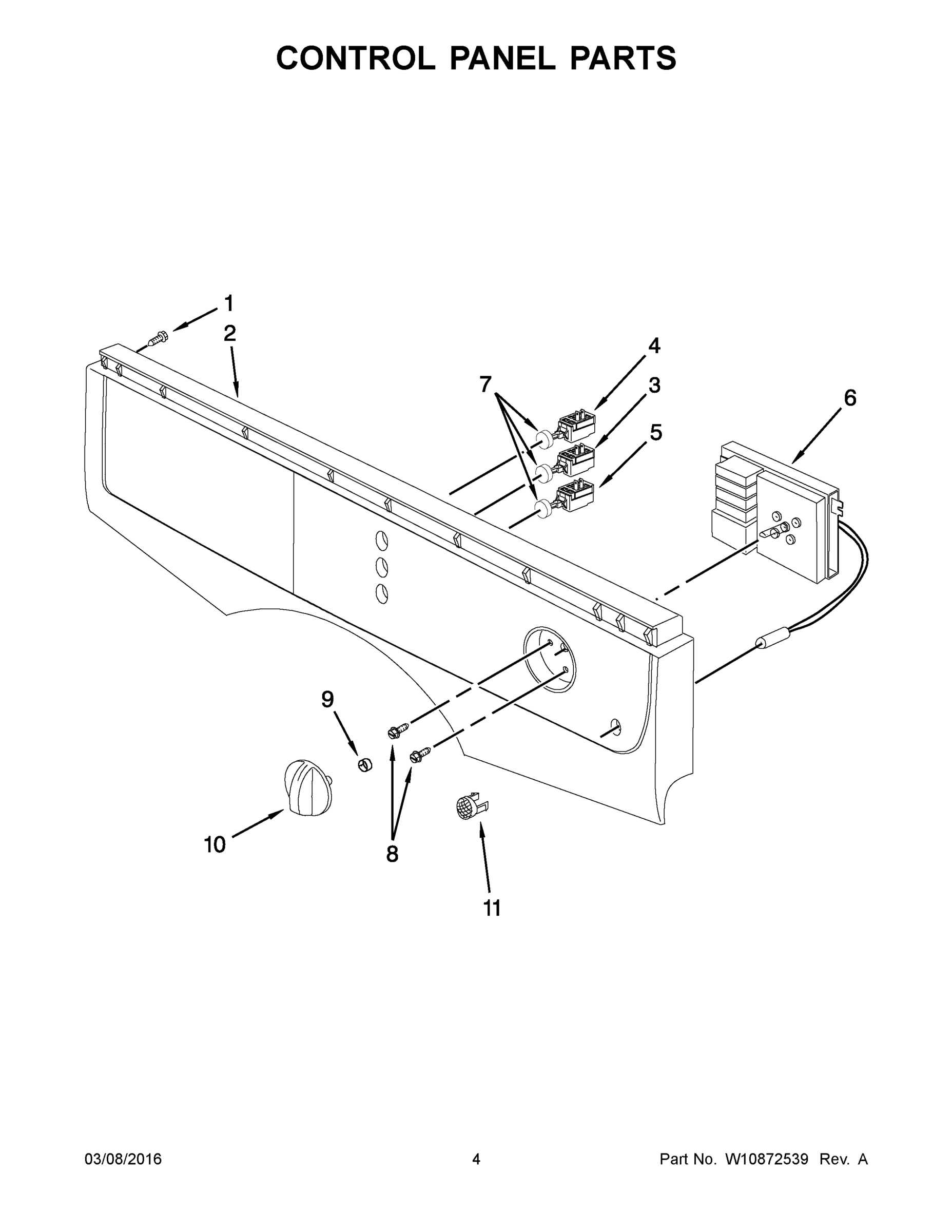 03 - CONTROL PANEL PARTS