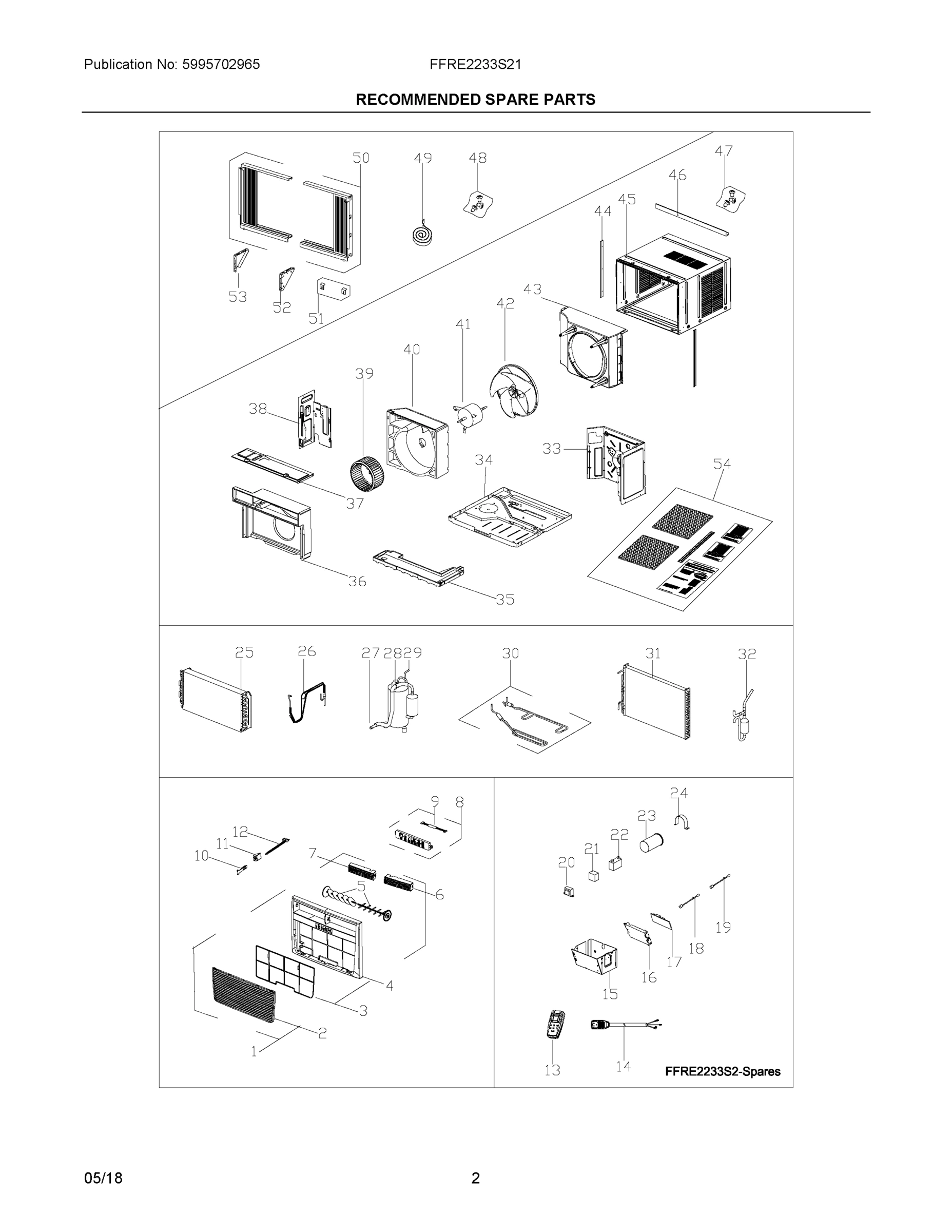 02 - RECOMMENDED SPARE PARTS