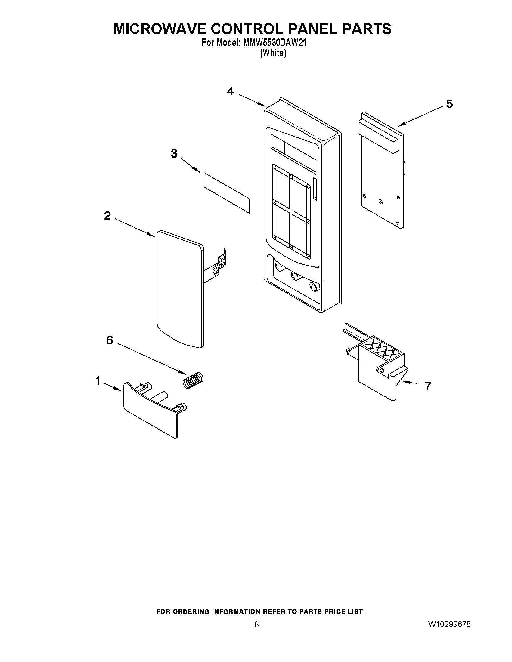 06 - MICROWAVE CONTROL PANEL PARTS