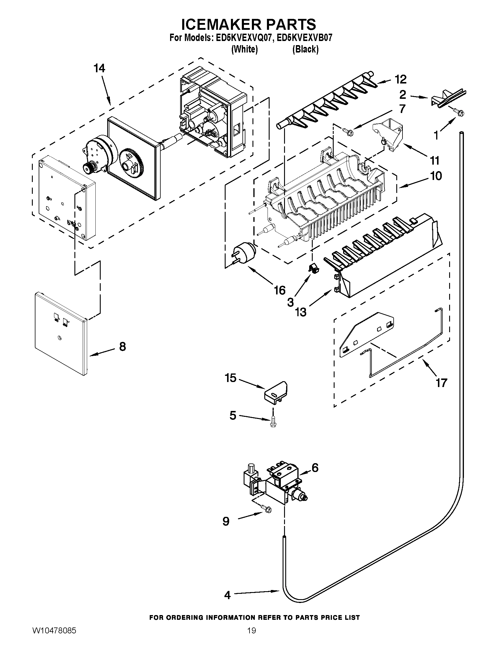 12 - ICEMAKER PARTS
