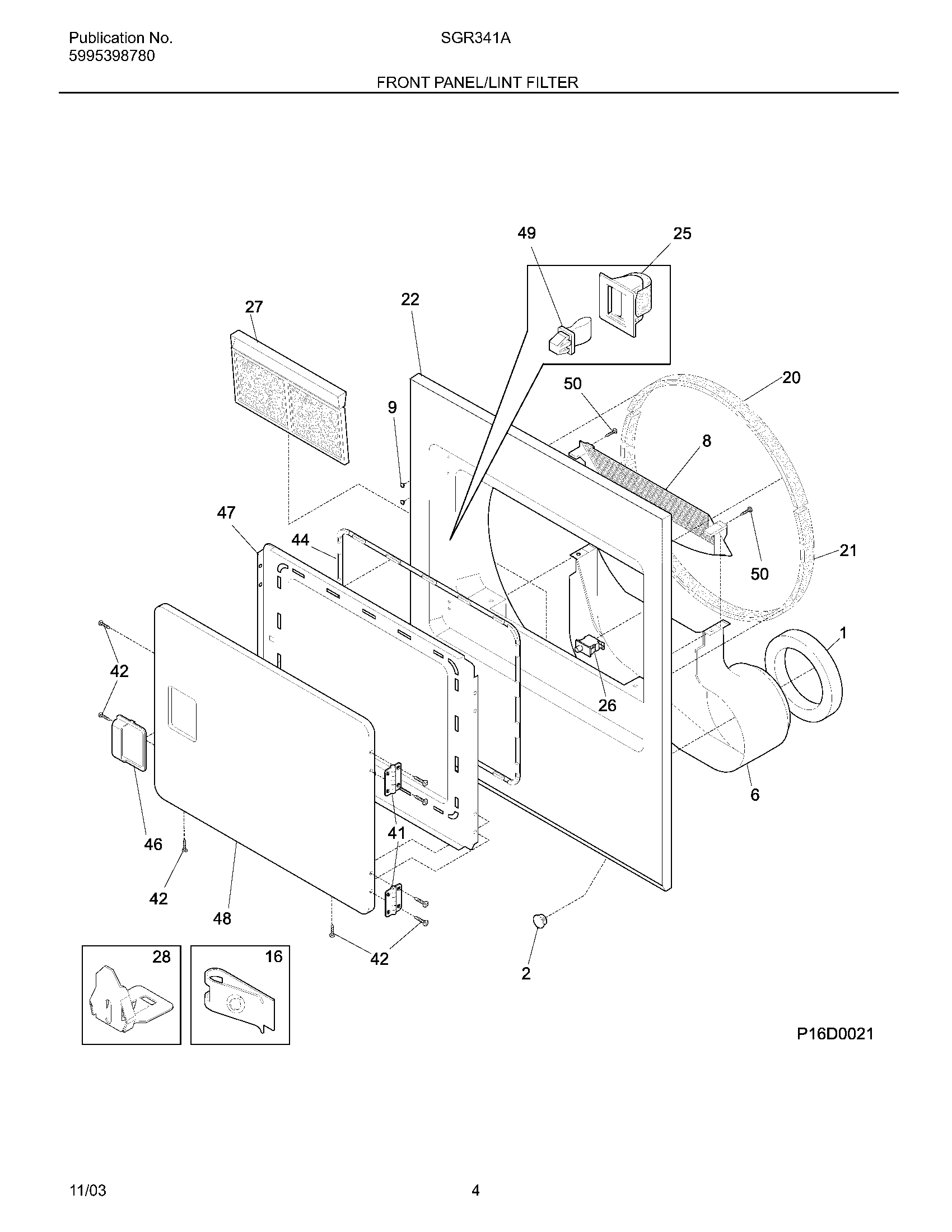 05 - FRONT PANEL/LINT FILTER