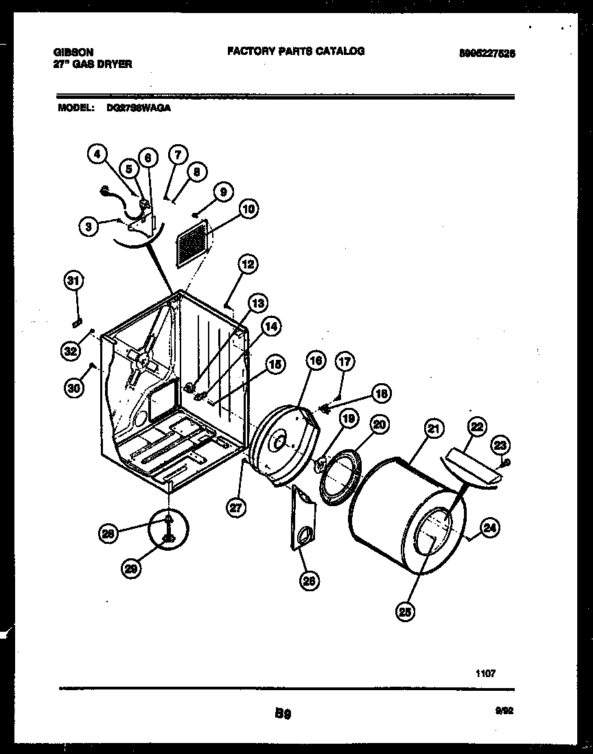 02 - CABINET AND COMPONENT PARTS
