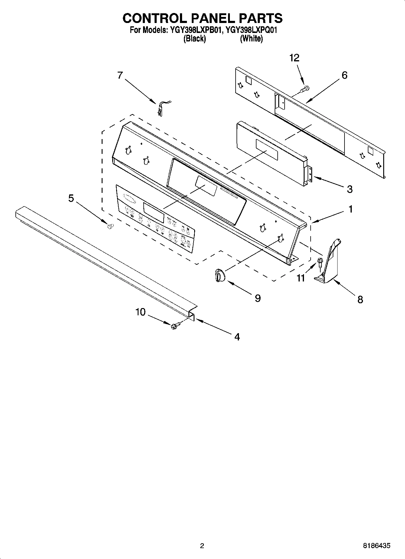 02 - CONTROL PANEL PARTS