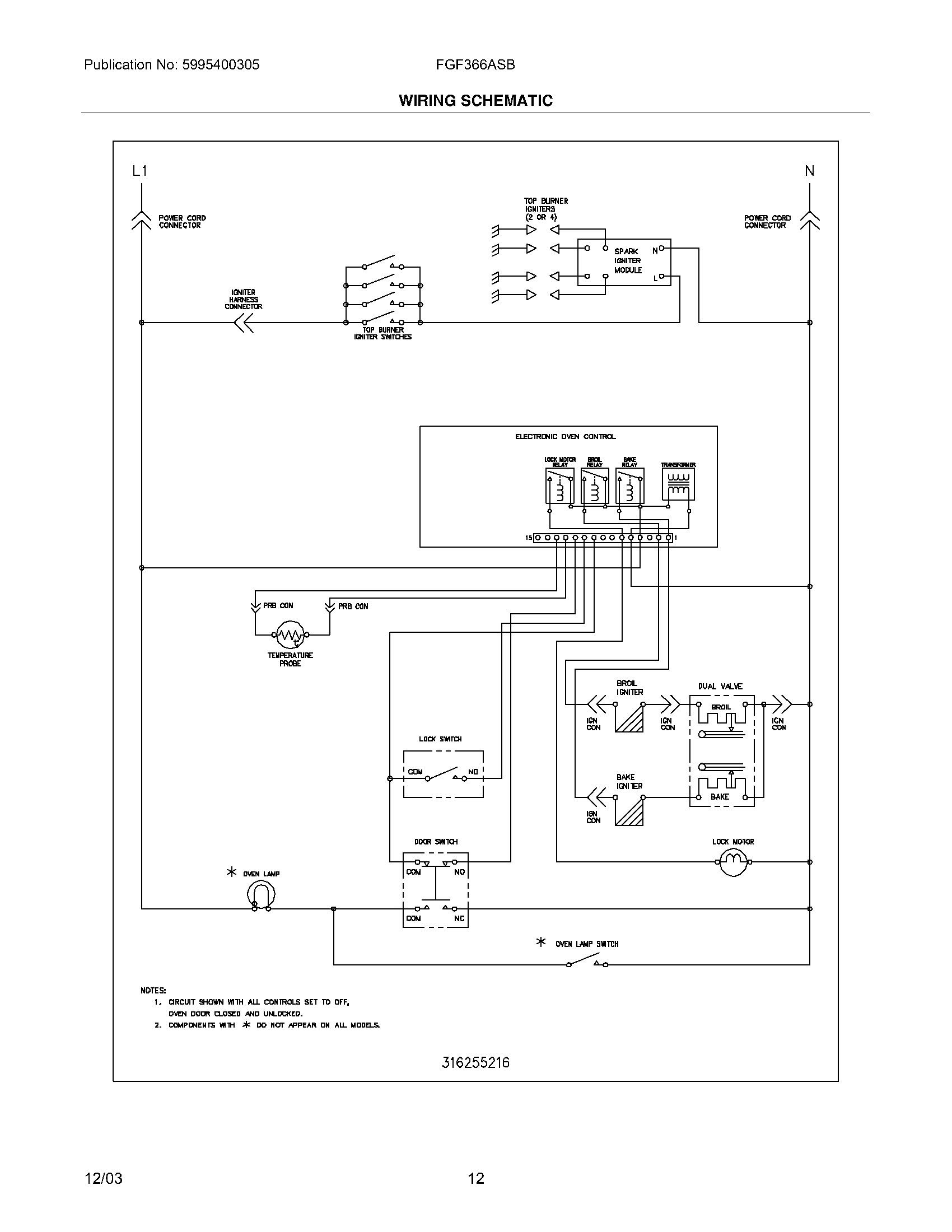 12 - WIRING SCHEMATIC