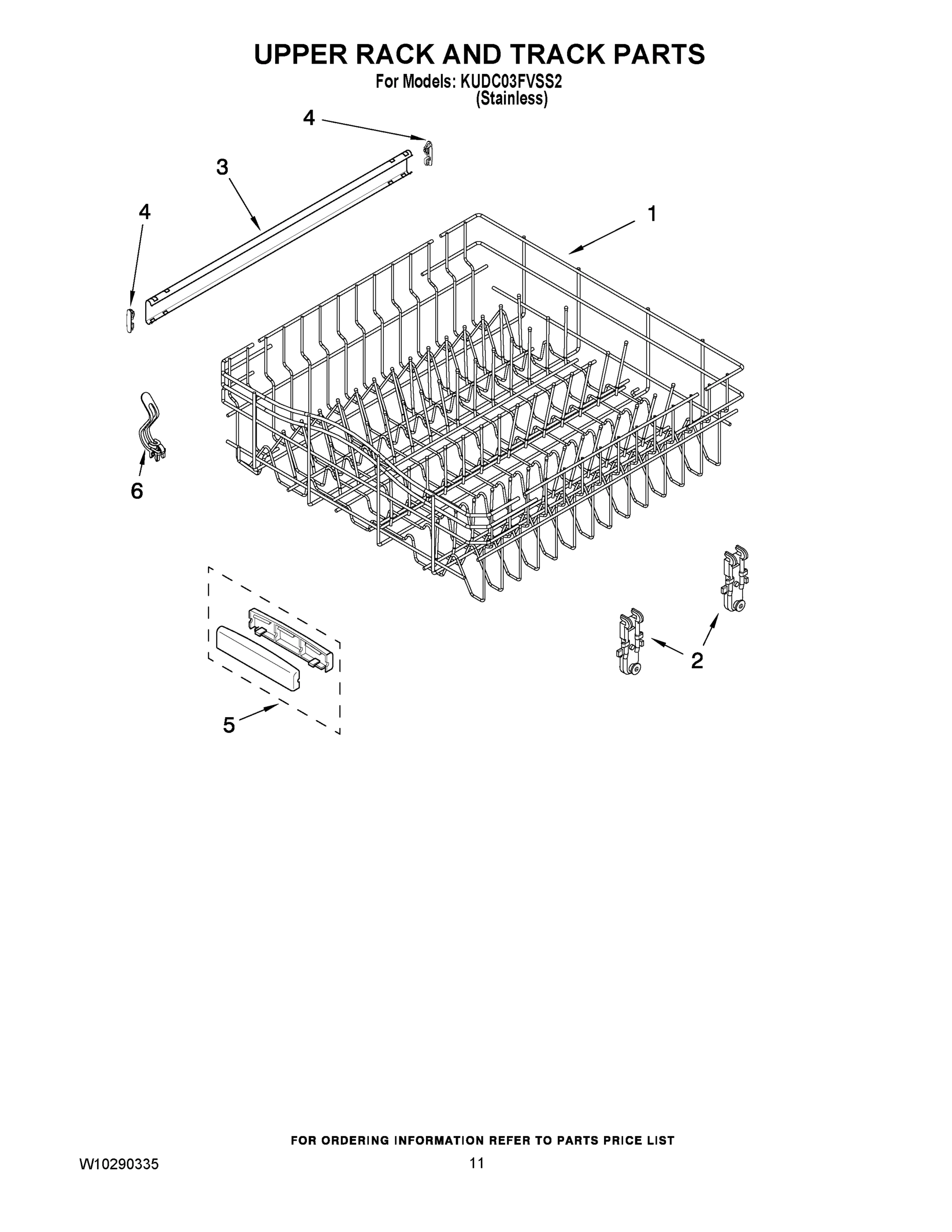 09 - UPPER RACK AND TRACK PARTS