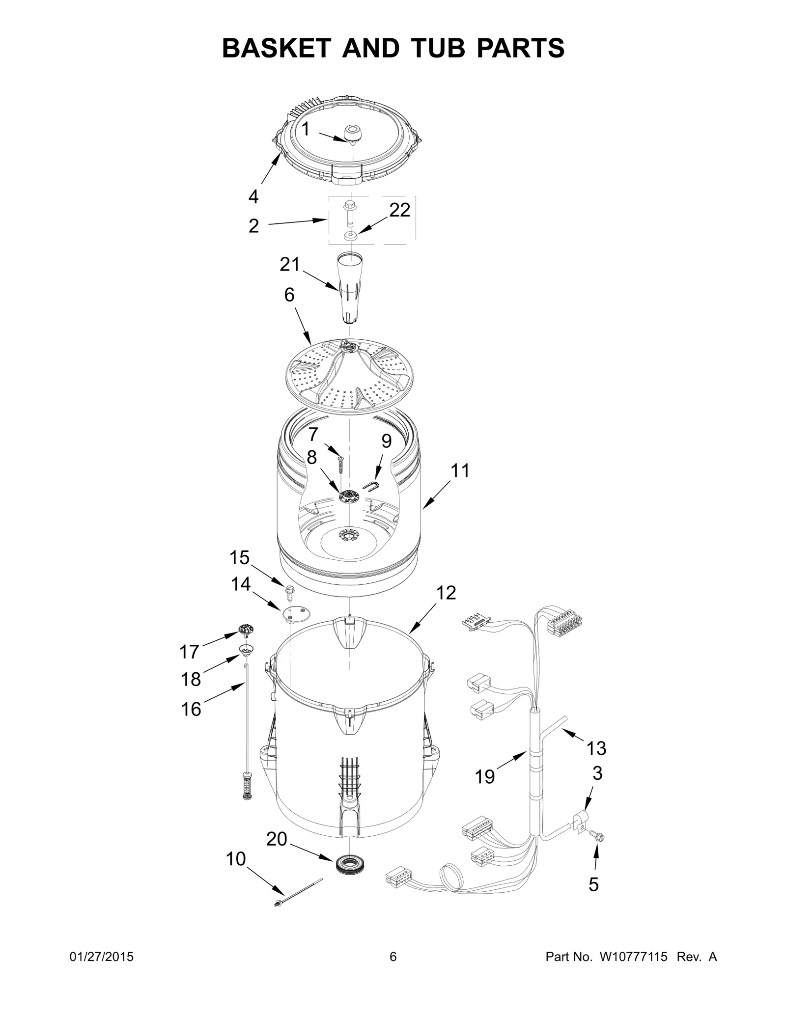 BASKET AND TUB PARTS