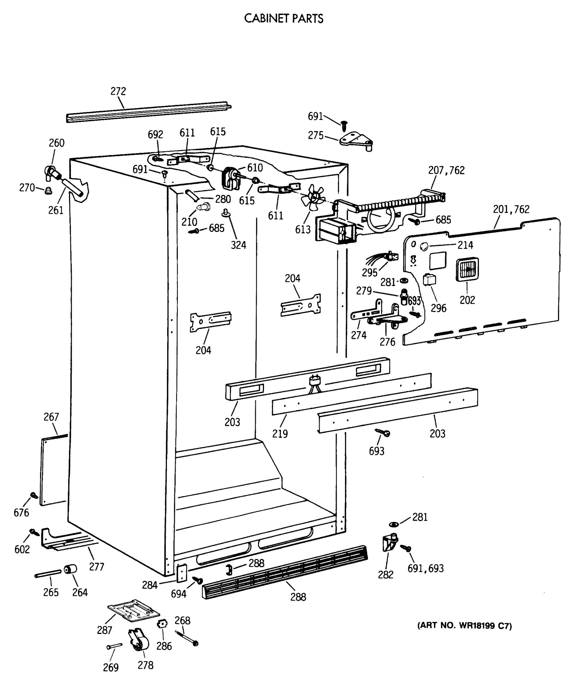 CABINET PARTS