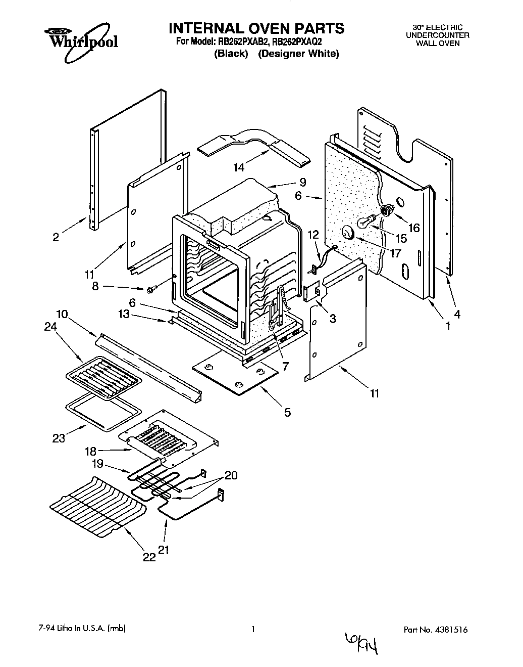 01 - INTERNAL OVEN, OPTIONAL