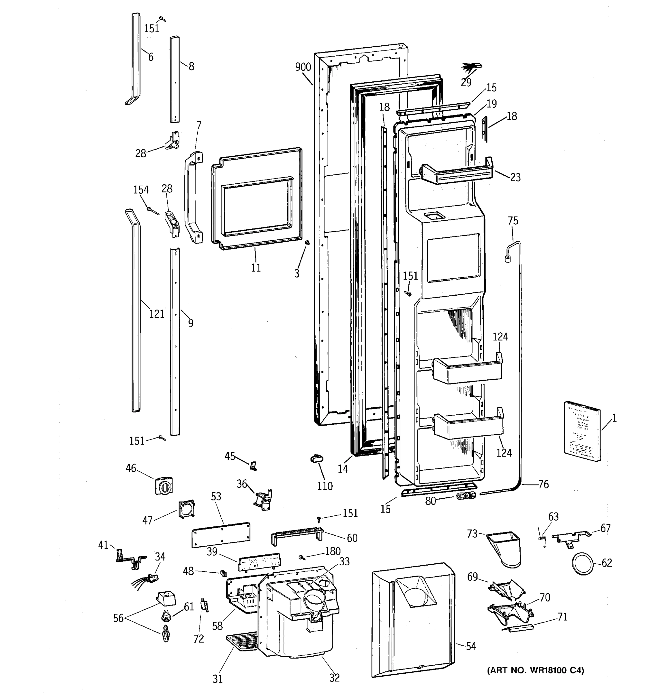FREEZER DOOR