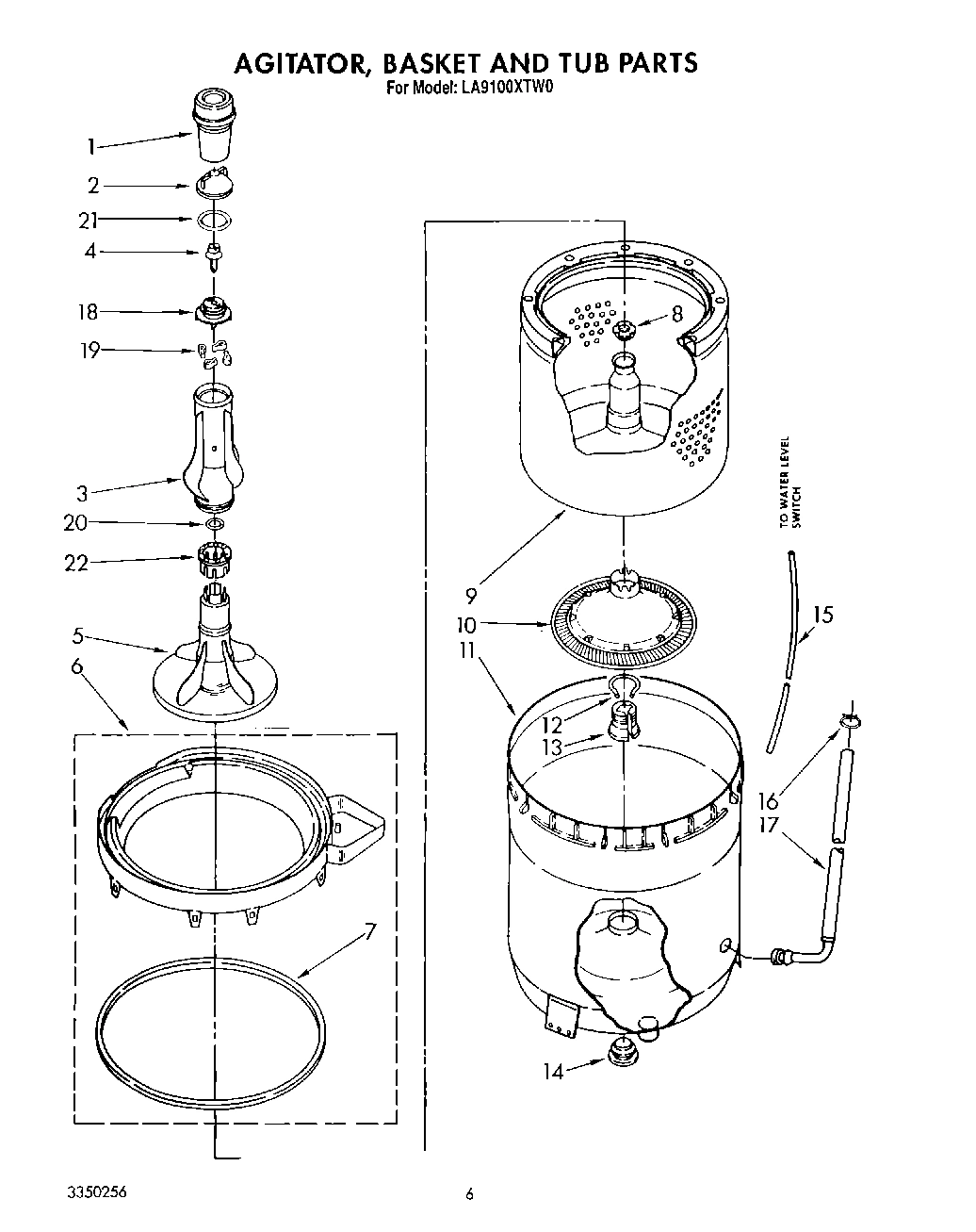 04 - AGITATOR, BASKET AND TUB