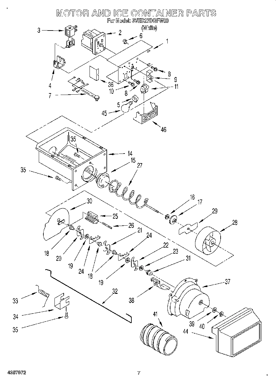05 - MOTOR AND ICE CONTAINER