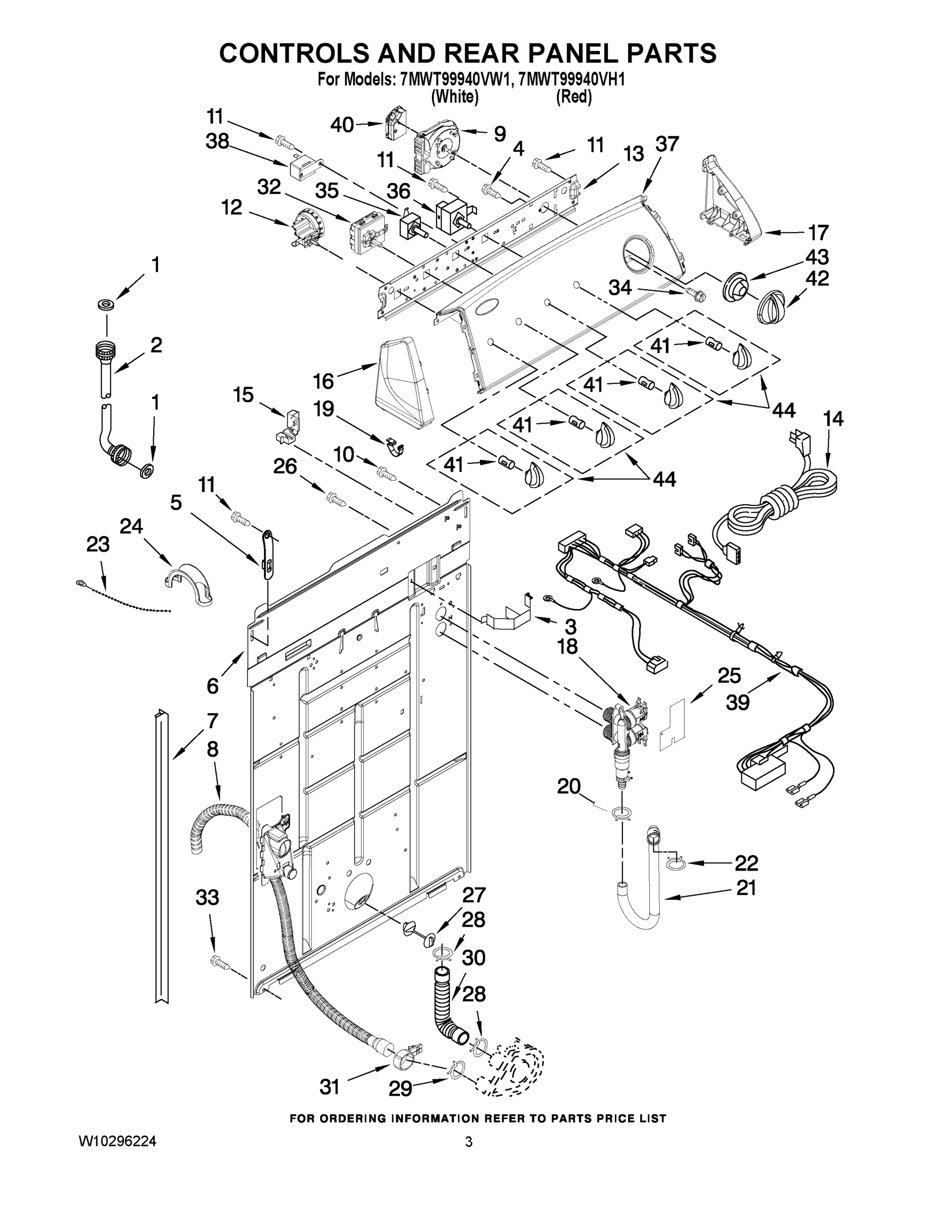 02 - CONTROLS AND REAR PANEL PARTS