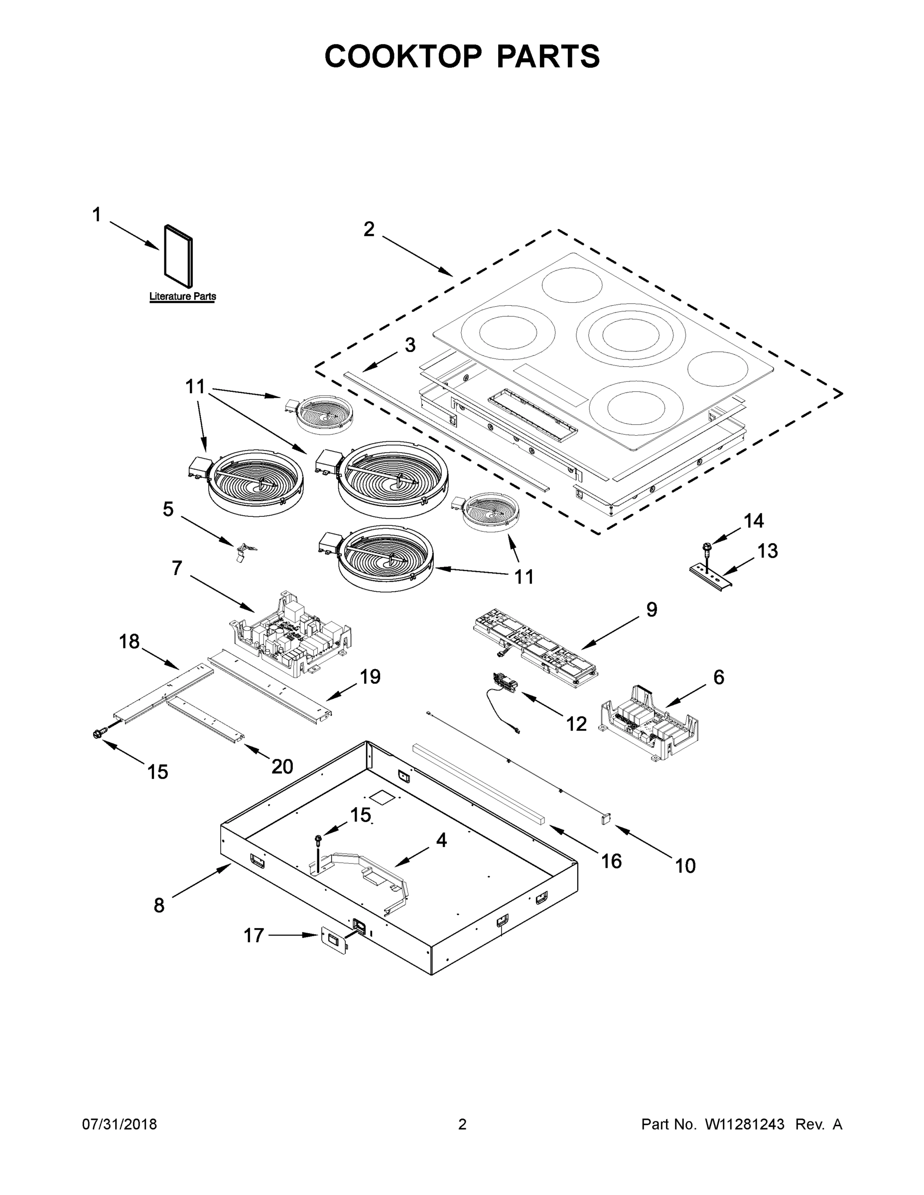 02 - COOKTOP PARTS
