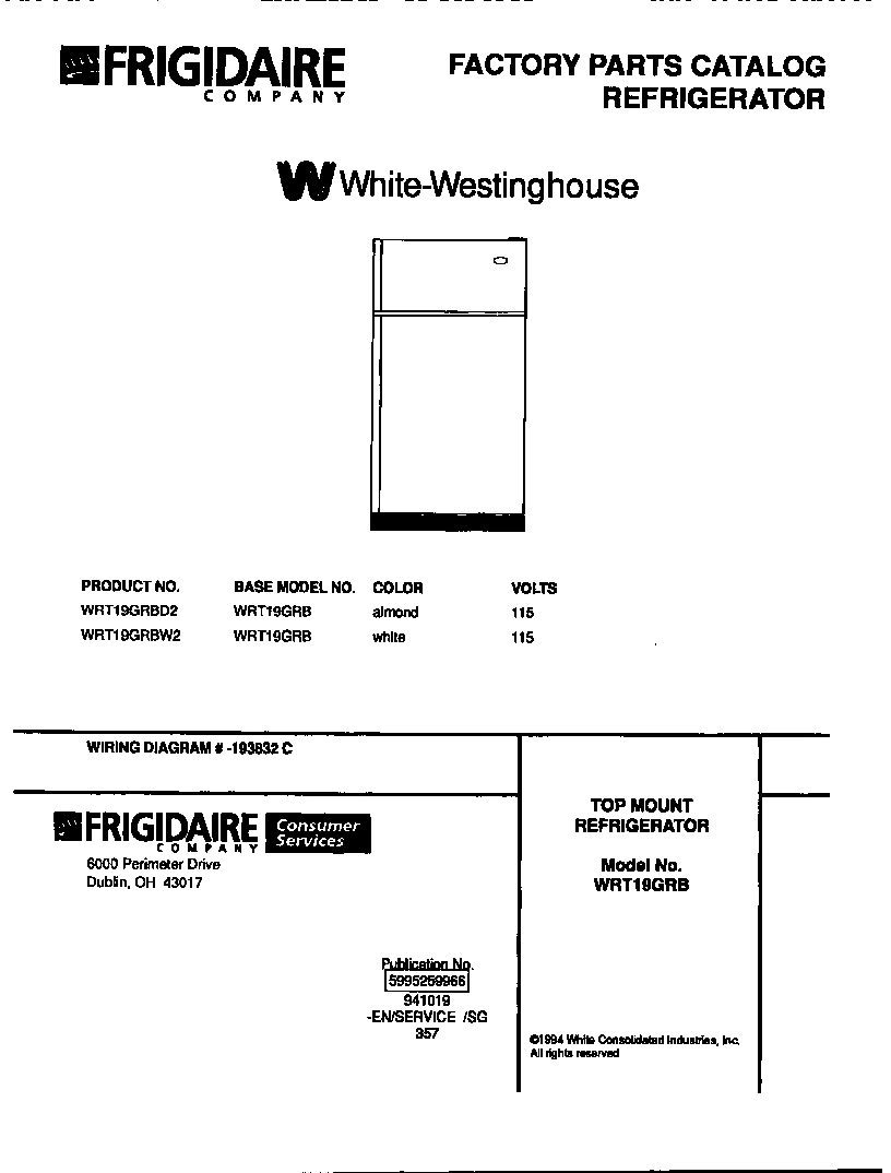 01 - TOP MOUNT REFRIGERATOR