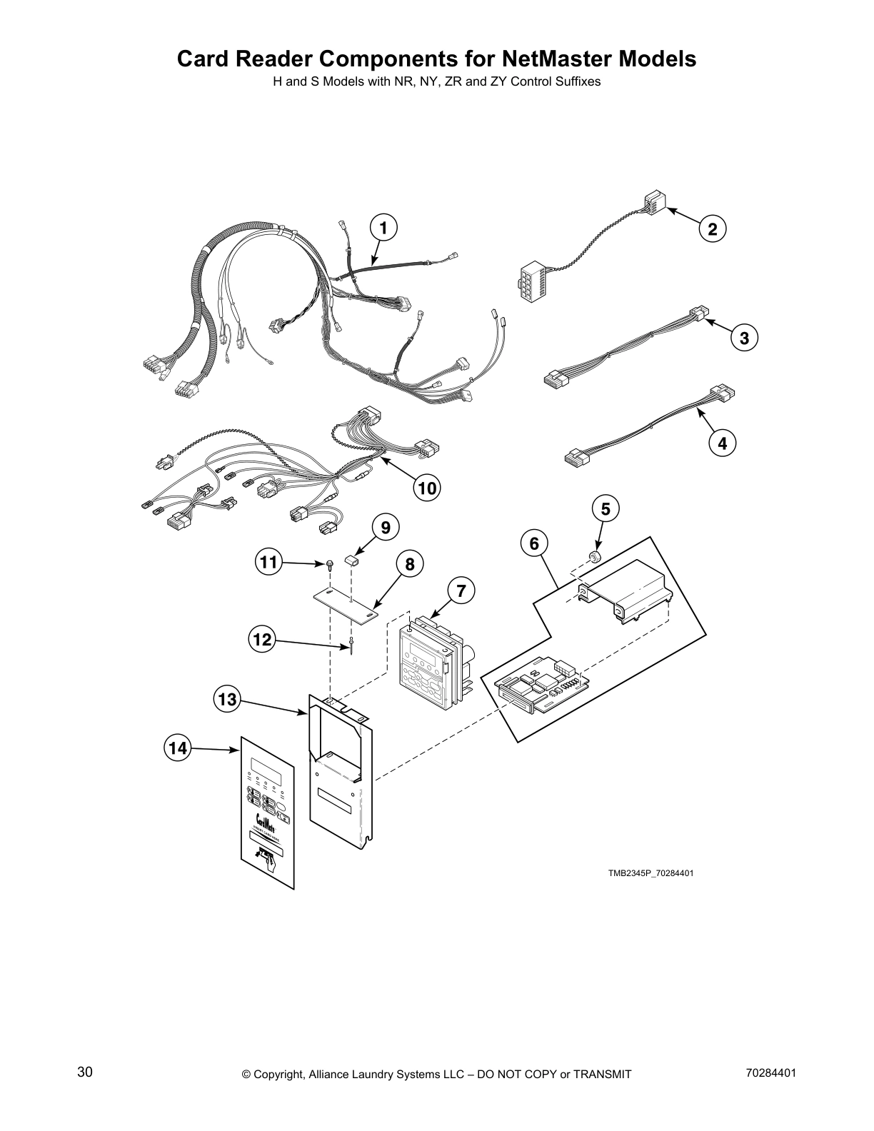 Card Reader Components for NetMaster Models