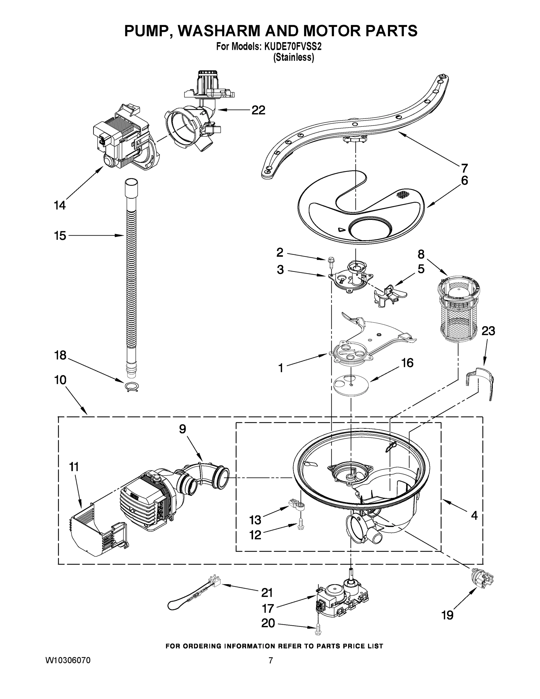 06 - PUMP, WASHARM AND MOTOR PARTS