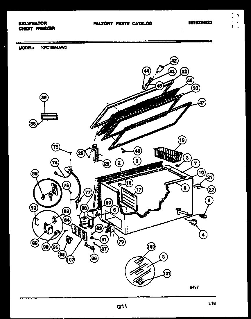 02 - CHEST FREEZER PARTS