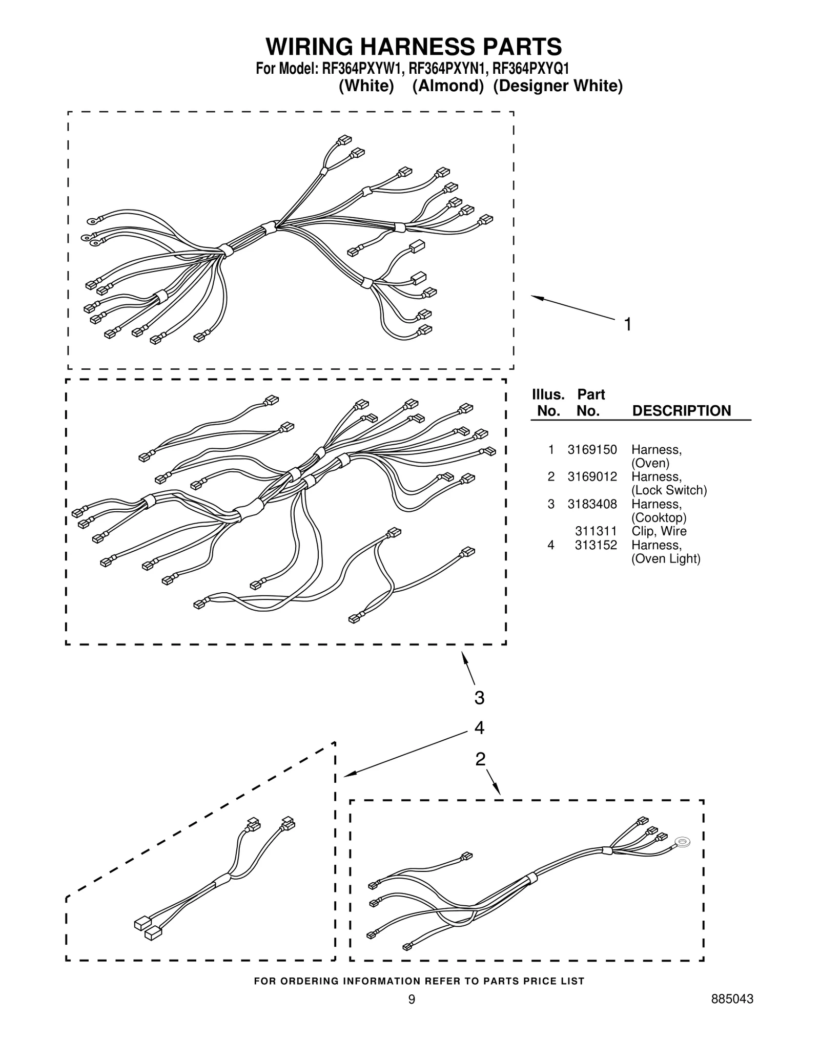 WIRING HARNESS PARTS