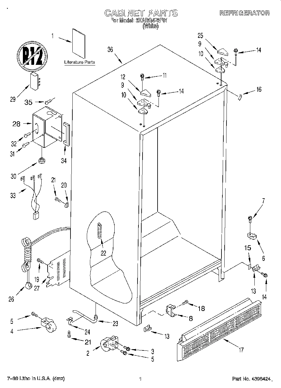 01 - CABINET, LITERATURE