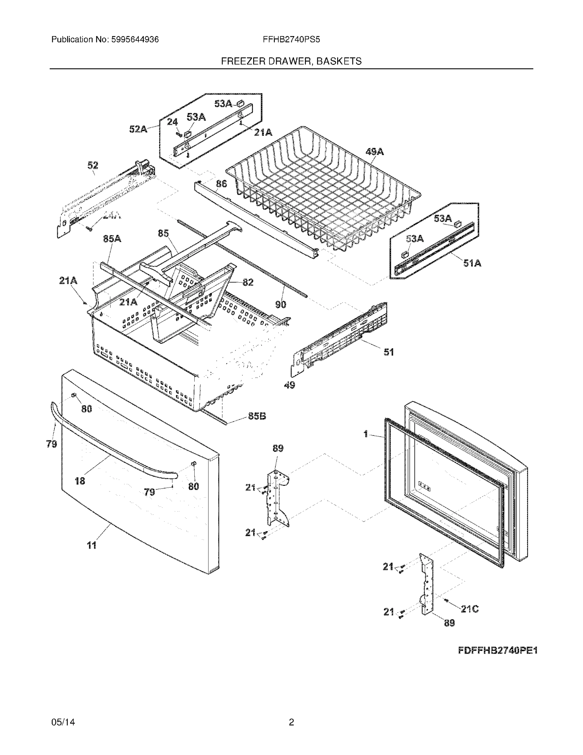 03 - FREEZER DRAWER, BASKETS