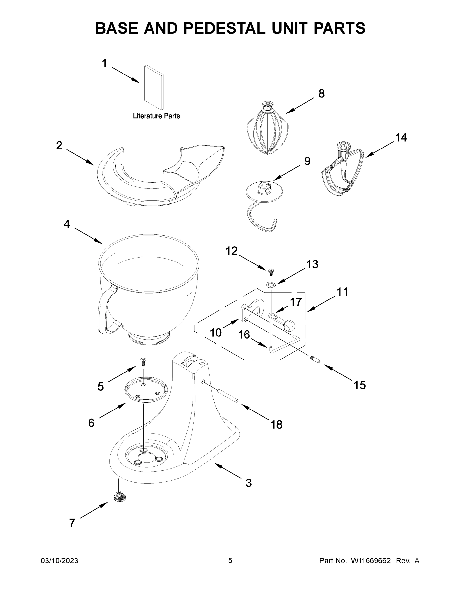 03 - BASE AND PEDESTAL UNIT PARTS