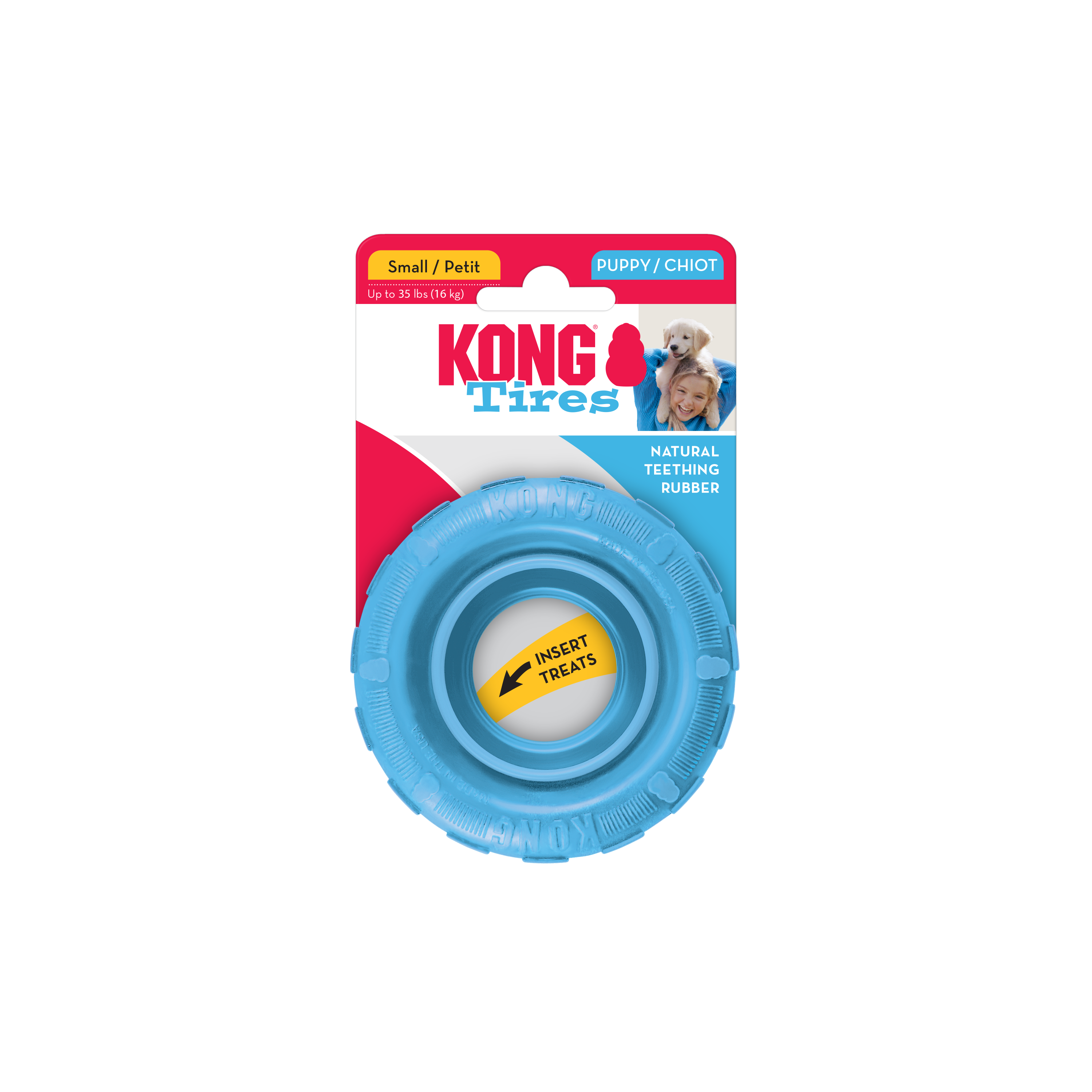 Imagem do produto KONG Puppy Tires na embalagem