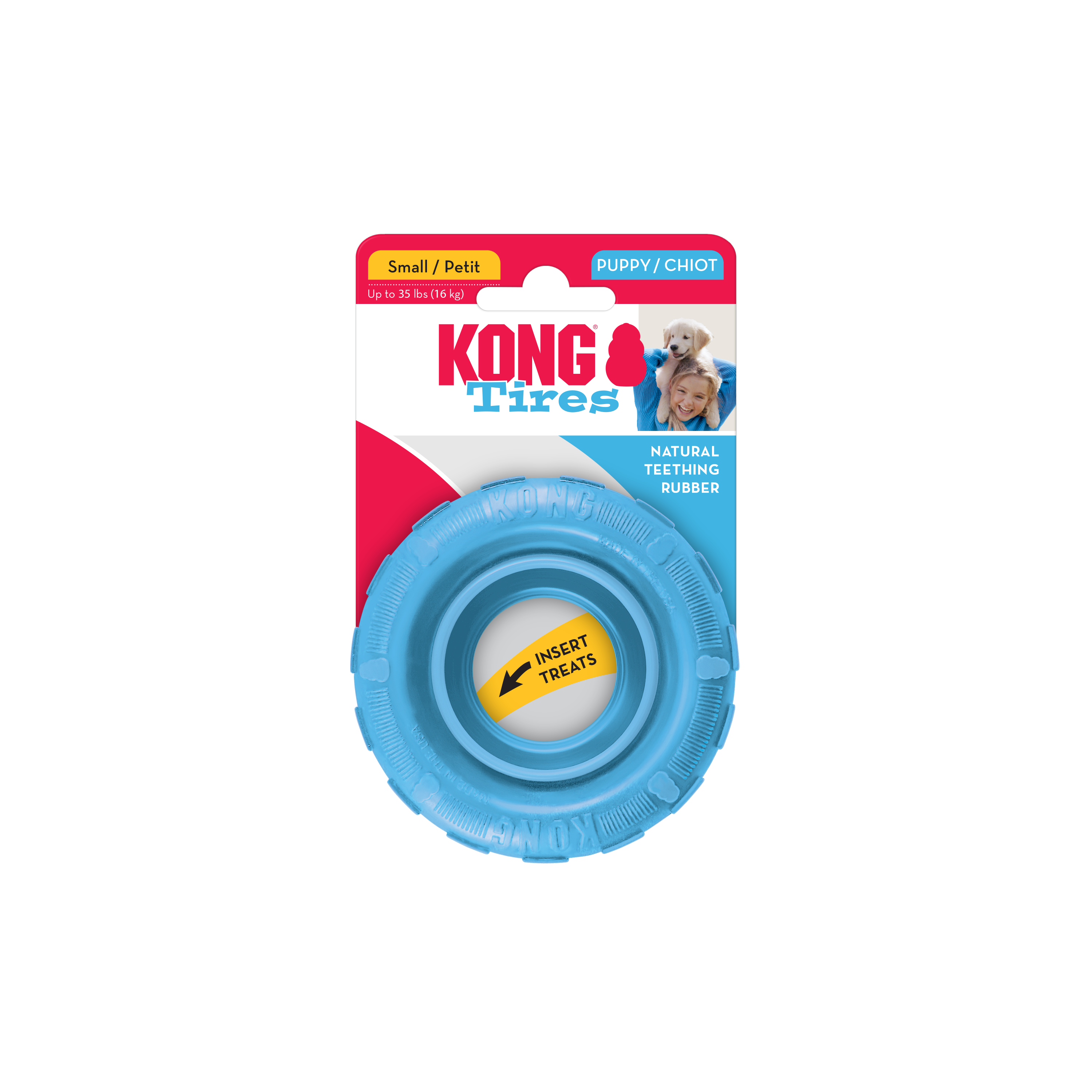 KONG Puppy Tires onpack produktbillede