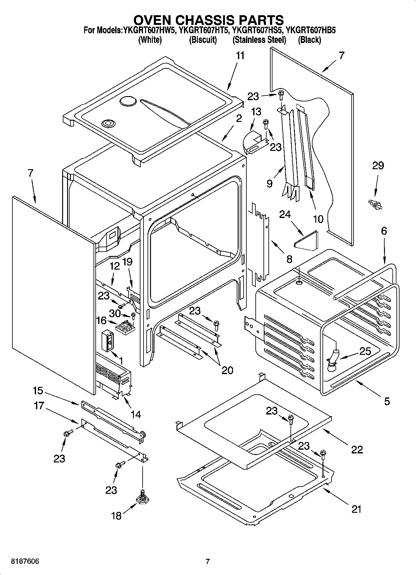 05 - OVEN CHASSIS PARTS