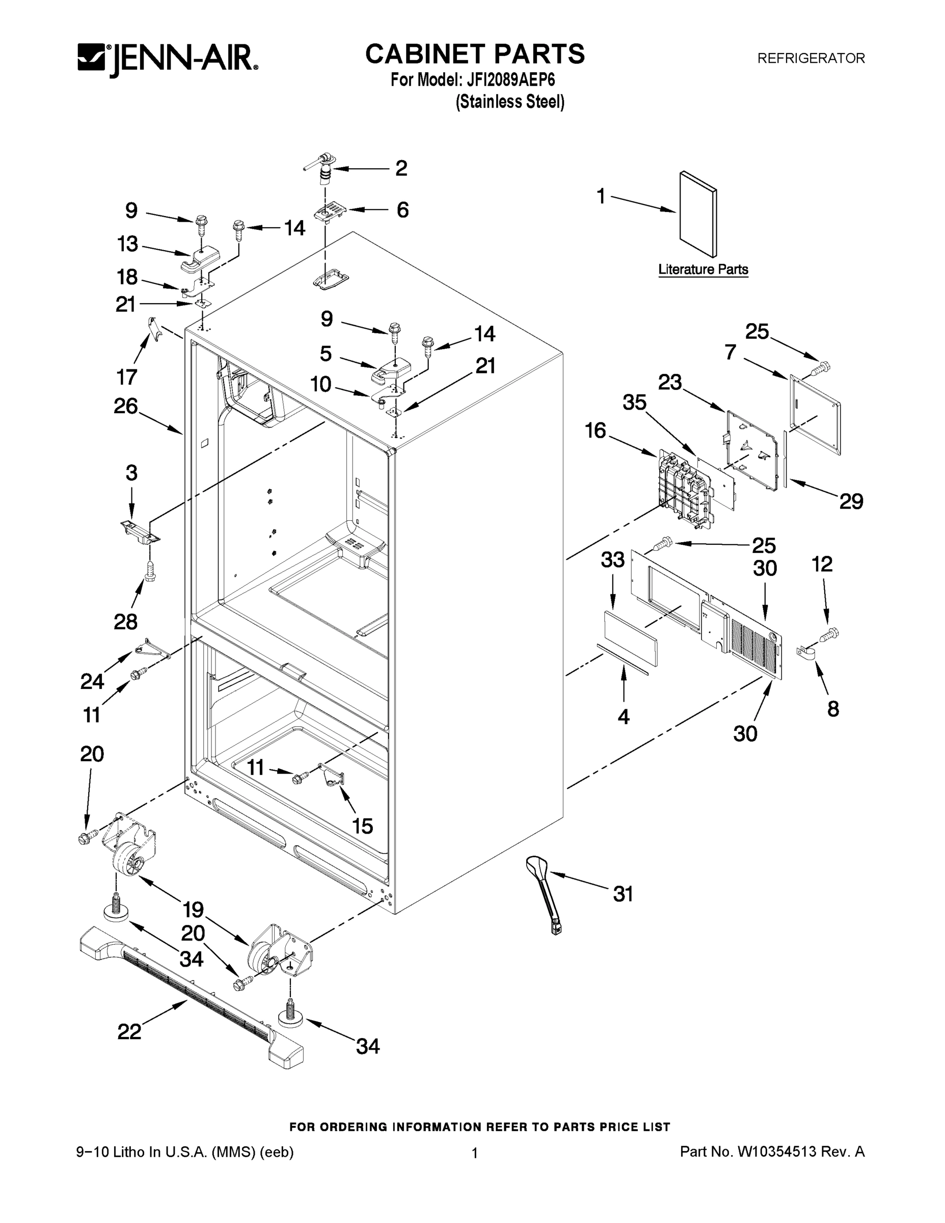 01 - CABINET PARTS