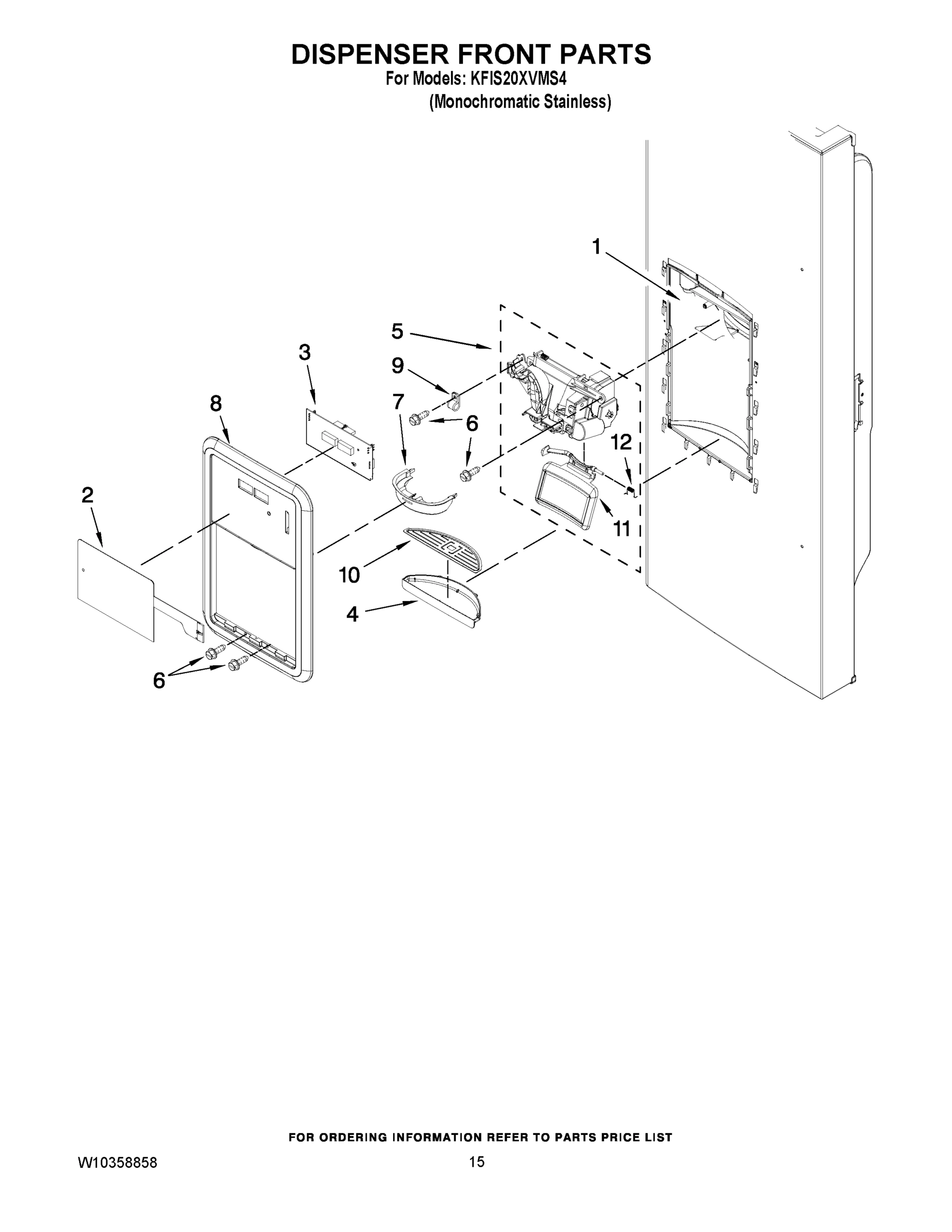 08 - DISPENSER FRONT PARTS